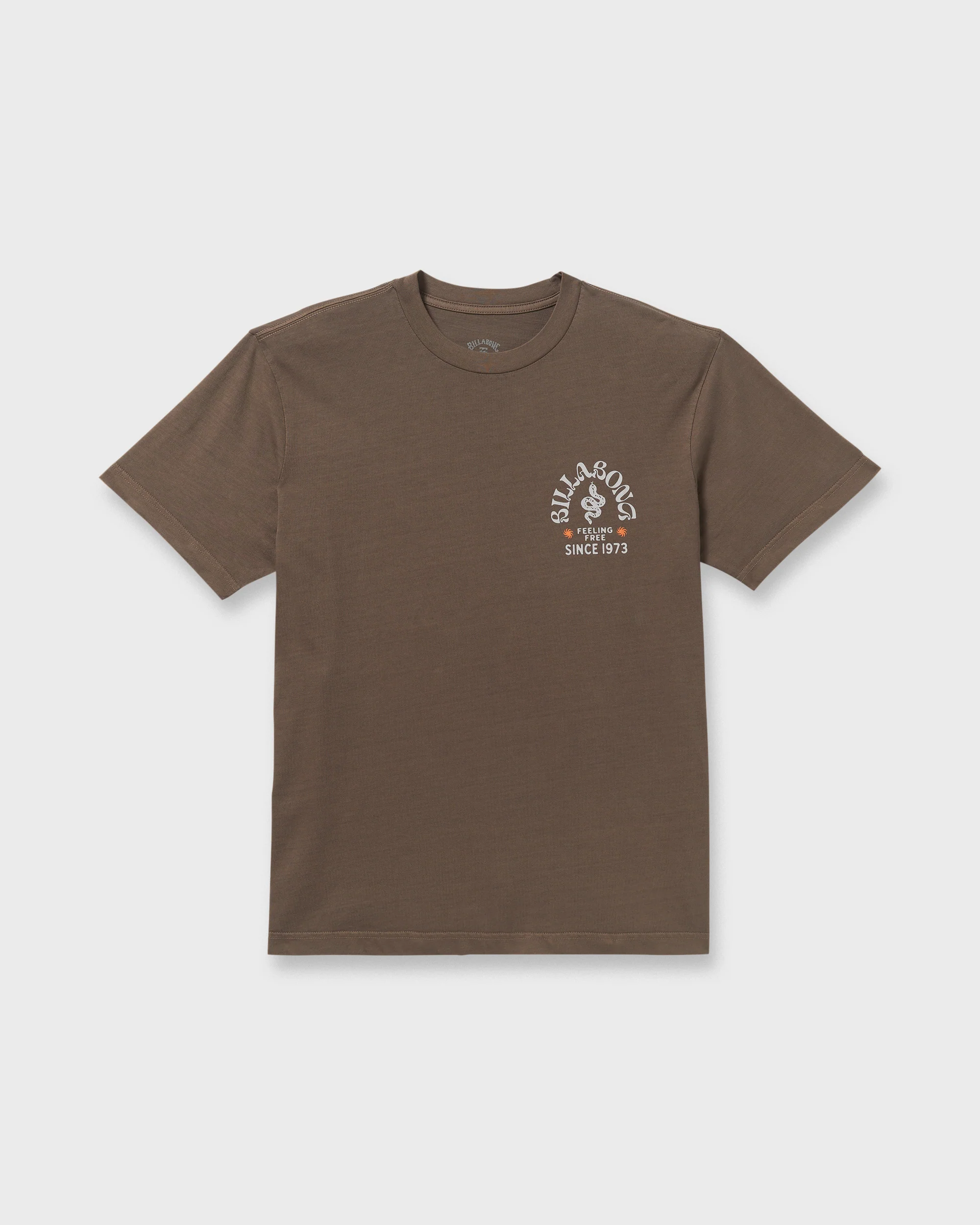 Coiled Premium Wave Wash Short Sleeve T-Shirt - Dark Brown - Image 6