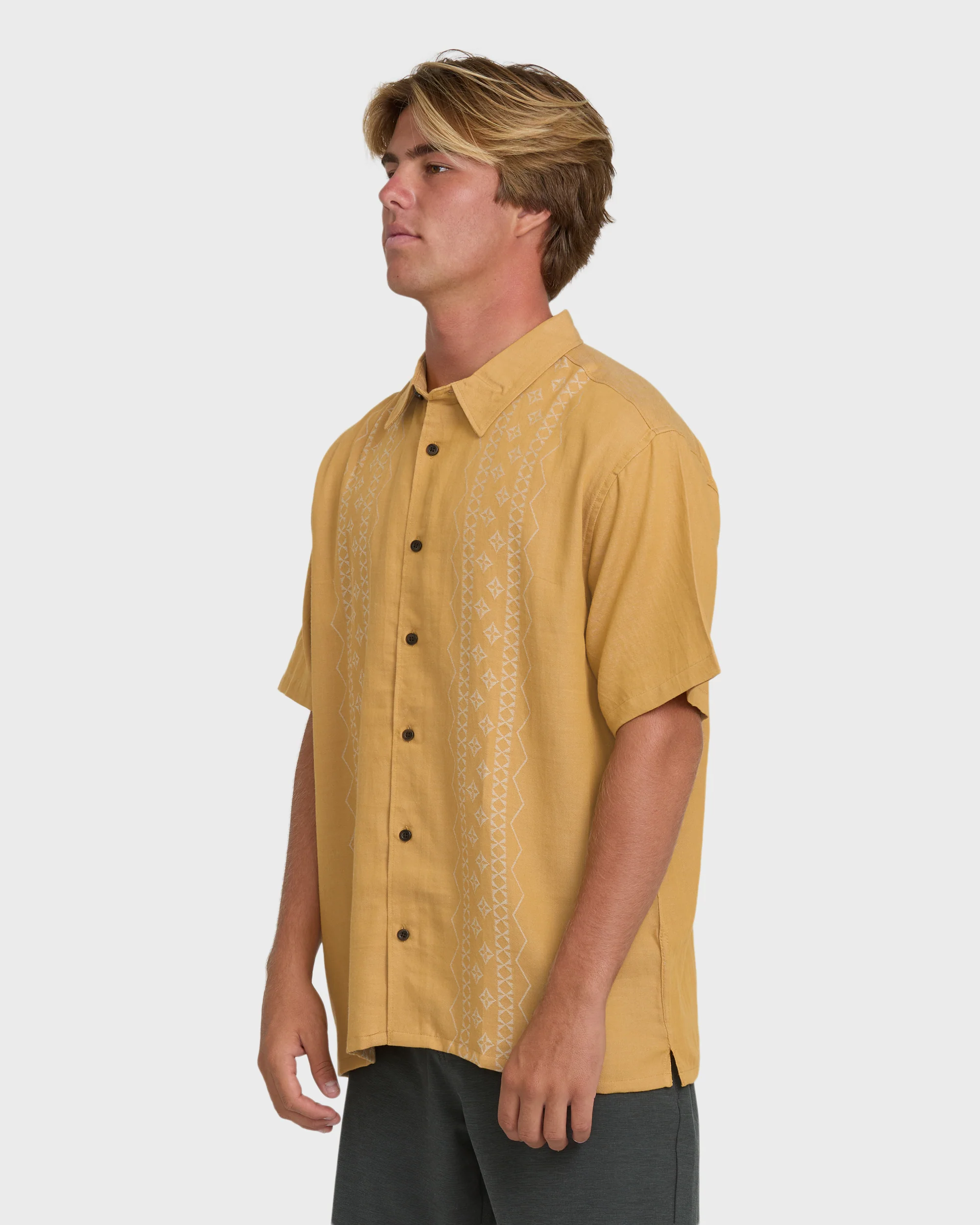 Cordoba Short Sleeve Woven Shirt - Wild Honey - Image 3