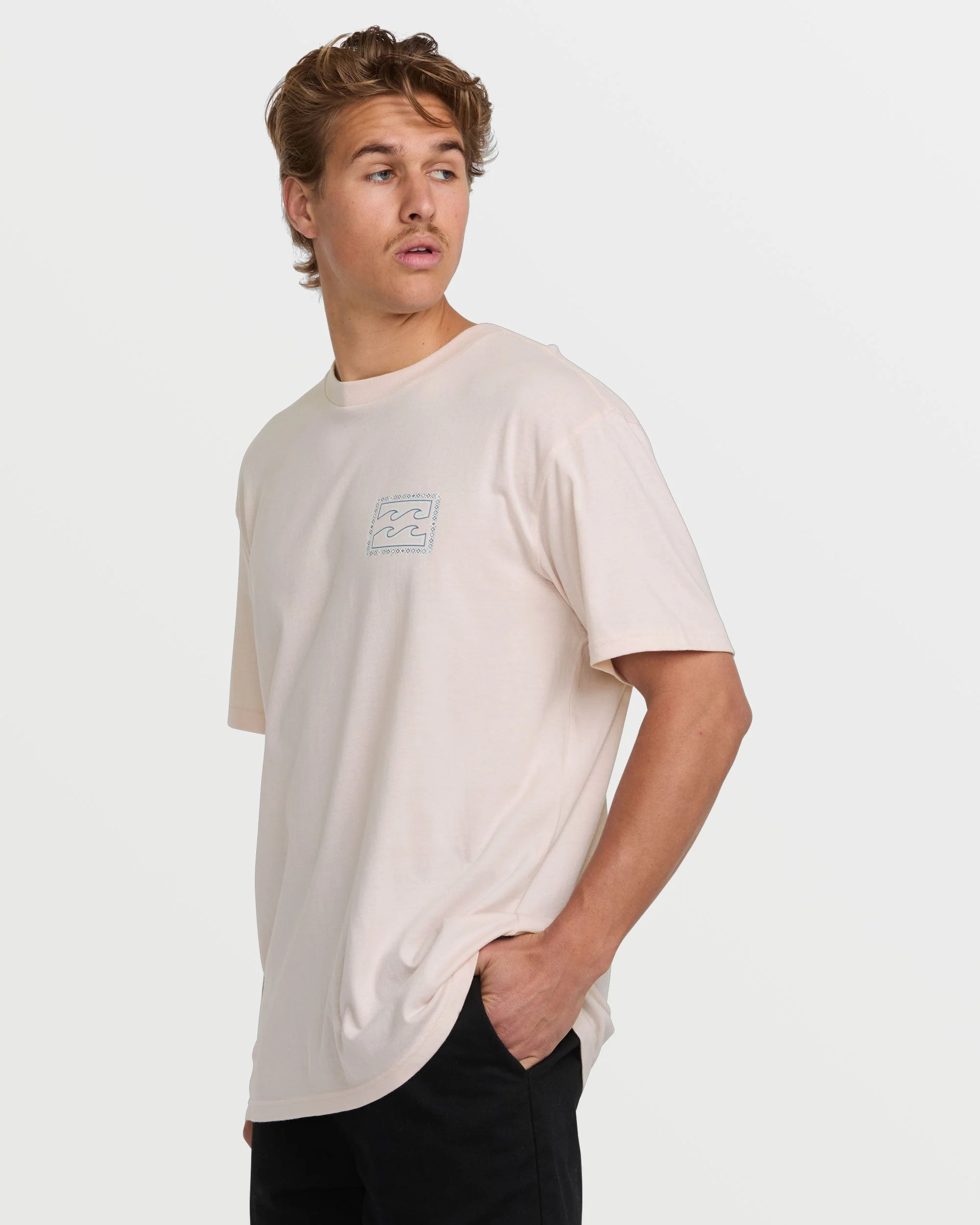 Crayon Wave Premium Tee - Light Pink - Image 3