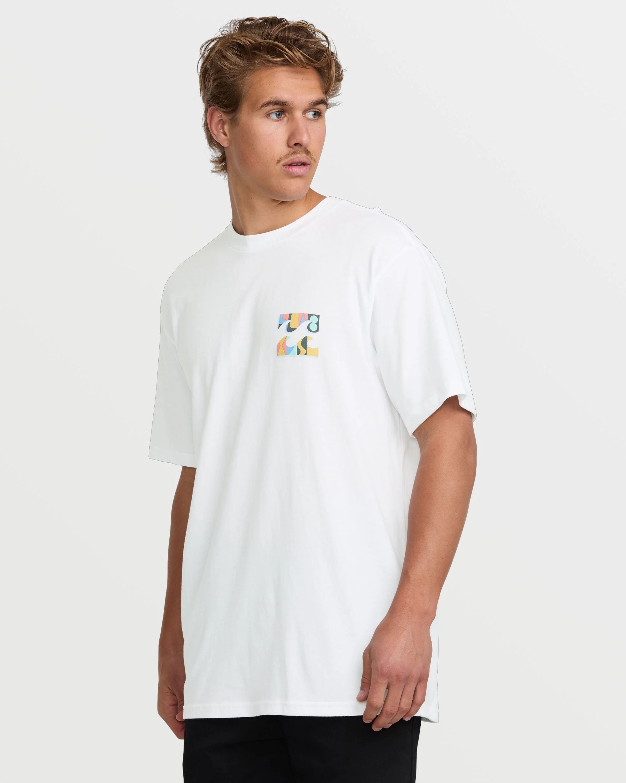 Crayon Wave Premium Tee - White - Image 3