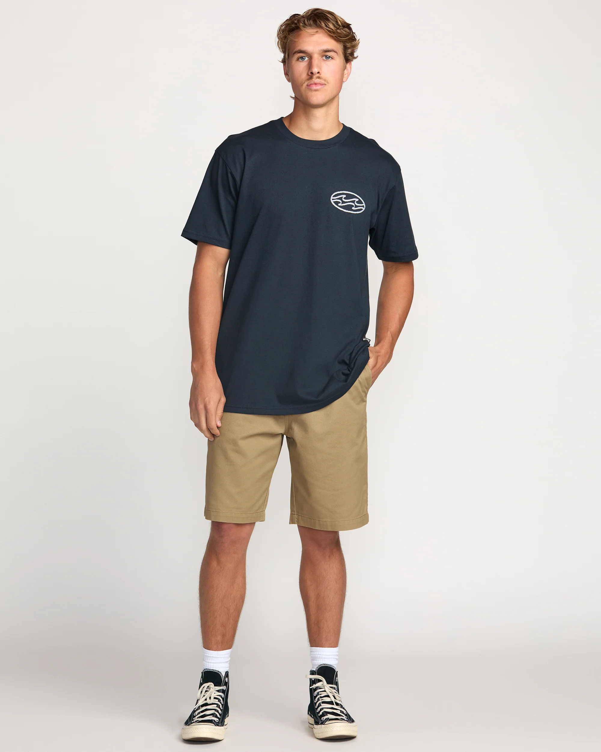 Crayon Wave Premium Tee - Navy - Image 5