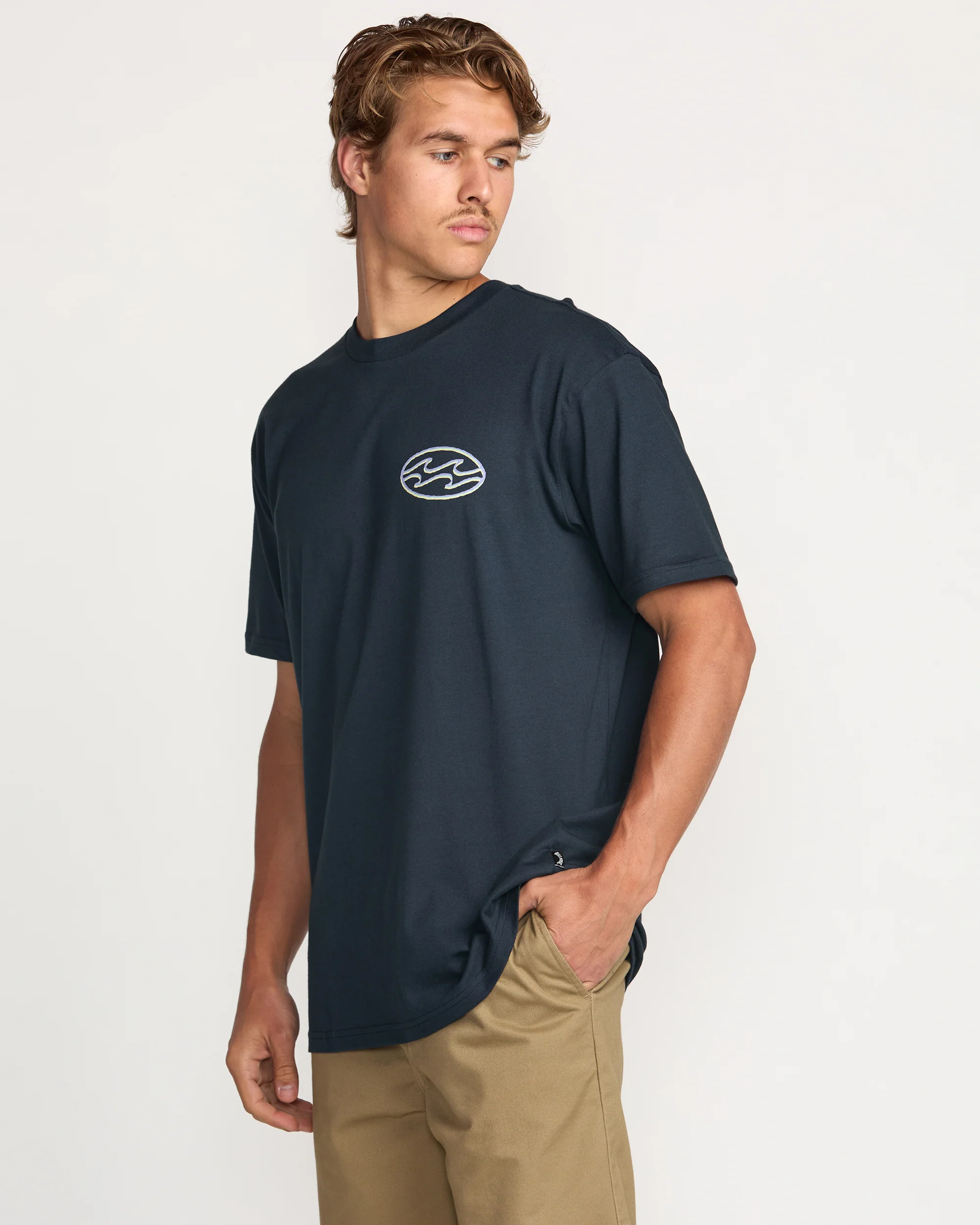 Crayon Wave Premium Tee - Navy - Image 6