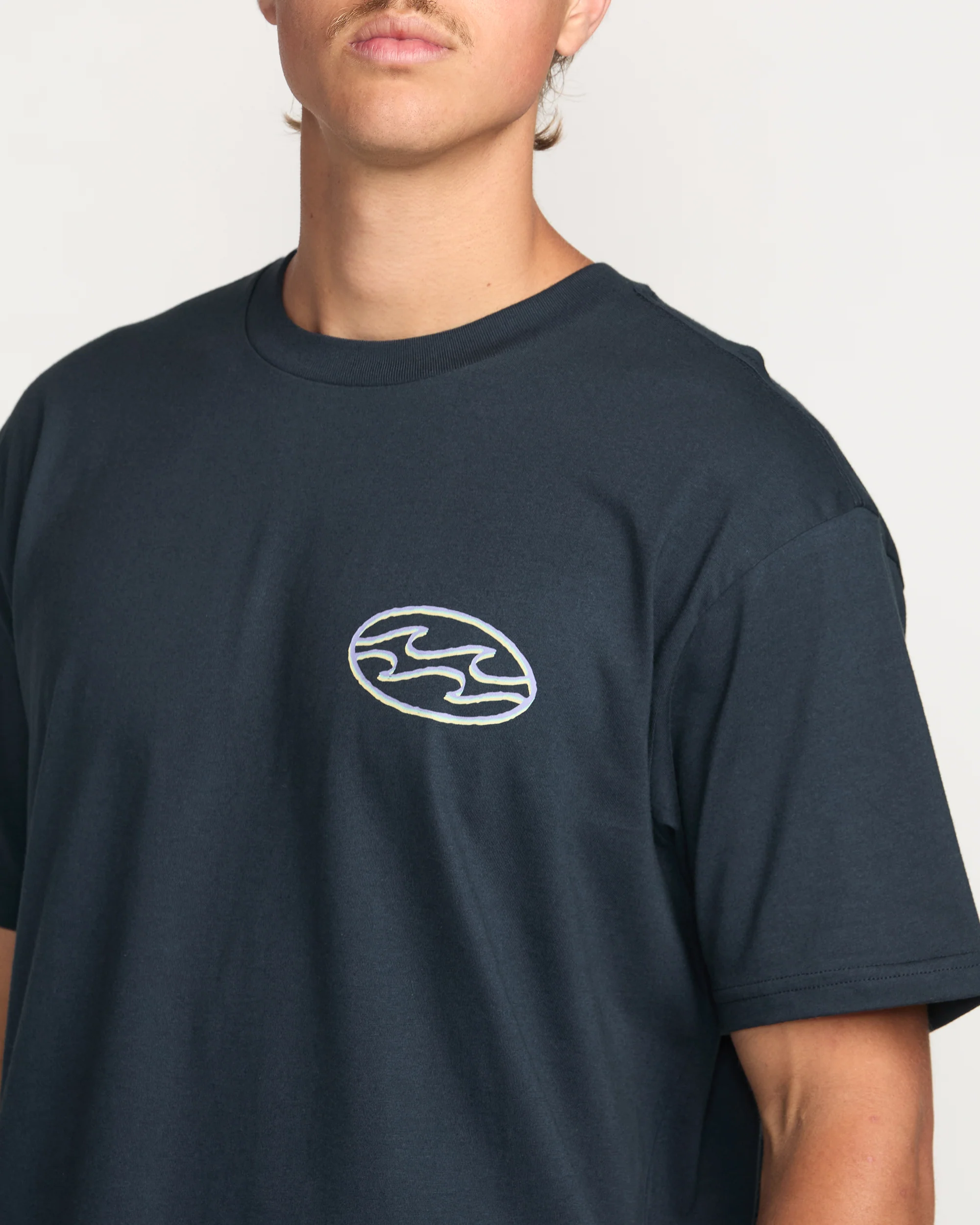 Crayon Wave Premium Tee - Navy - Image 7