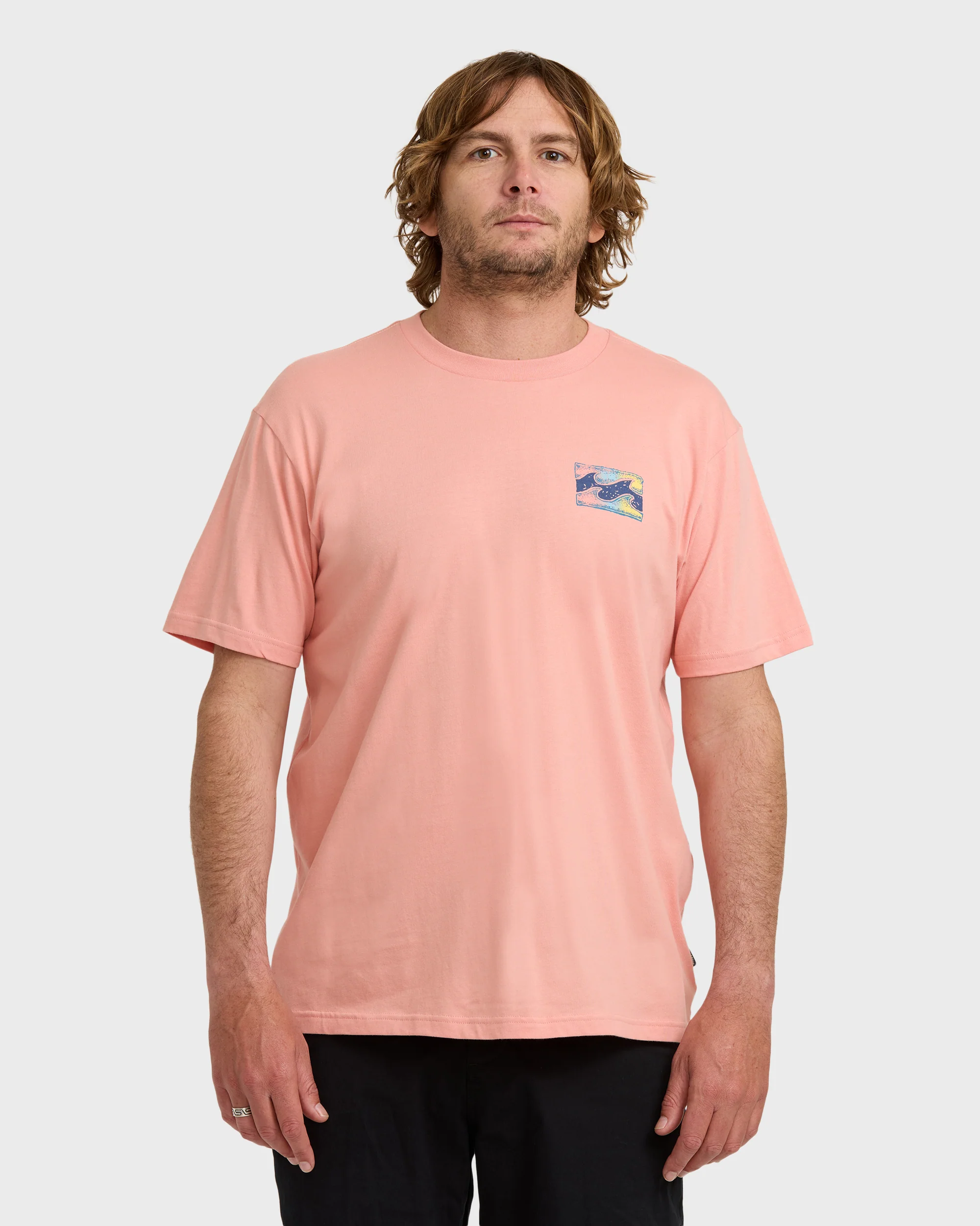 Crayon Wave Premium Short Sleeve T-Shirt - Peach - Image 2