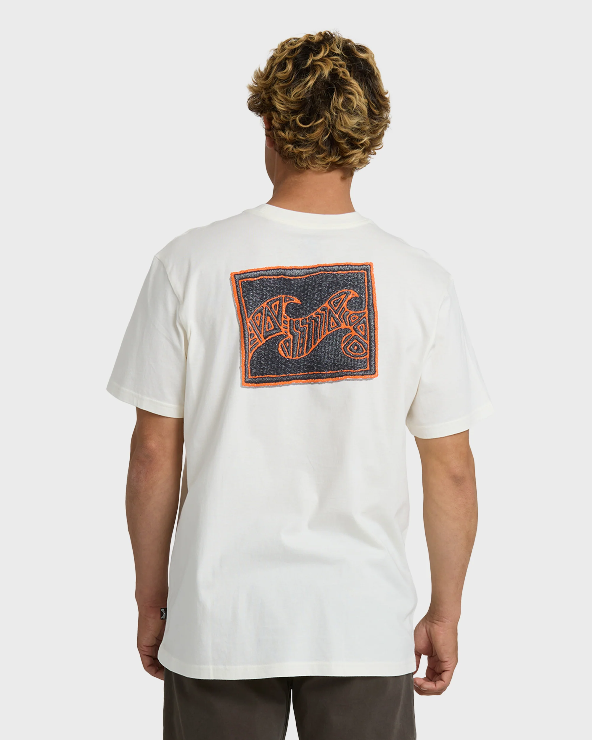 Crayon Wave Premium Short Sleeve T-Shirt - Off White - Image 4