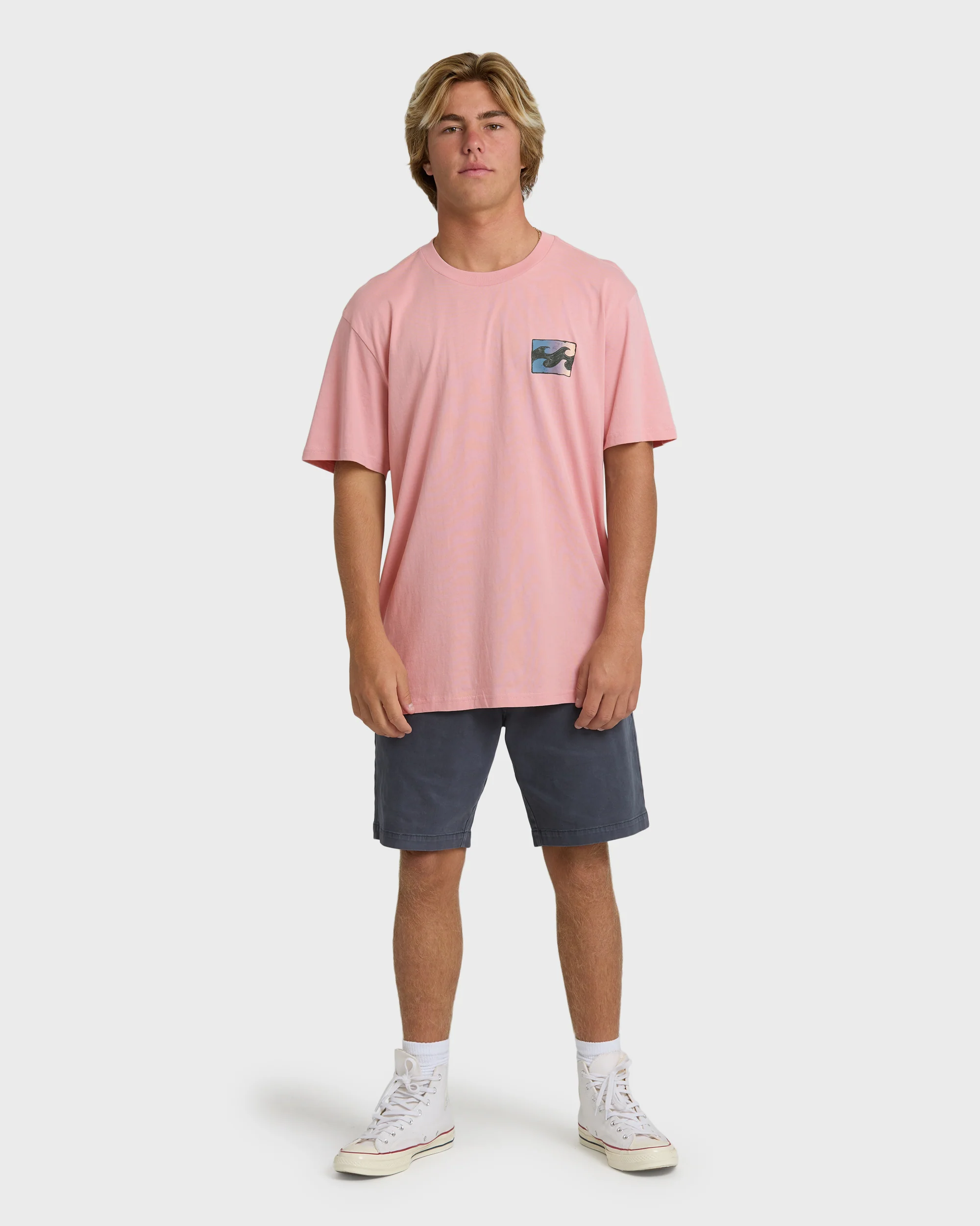 Crayon Wave Premium Short Sleeve T-Shirt - Vintage Pink - Image 5