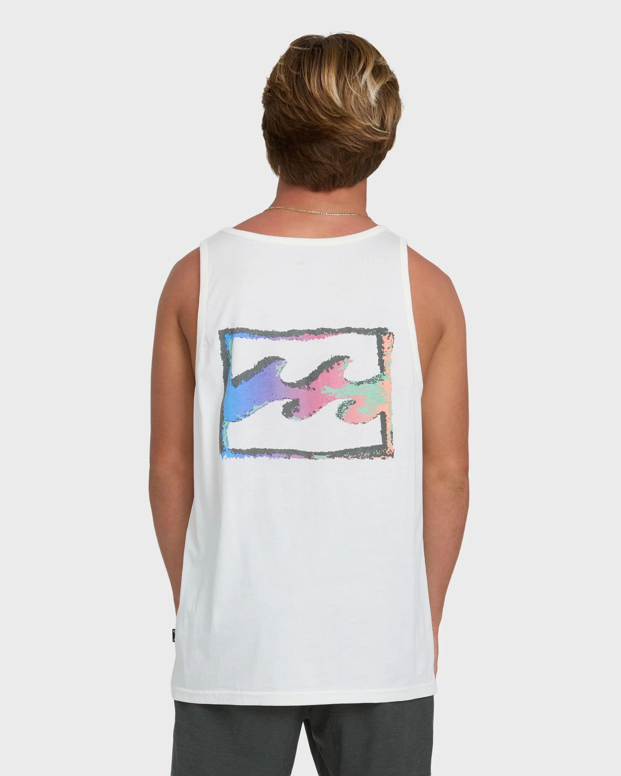 Crayon Wave Premium Tank Top - Off White - Image 2
