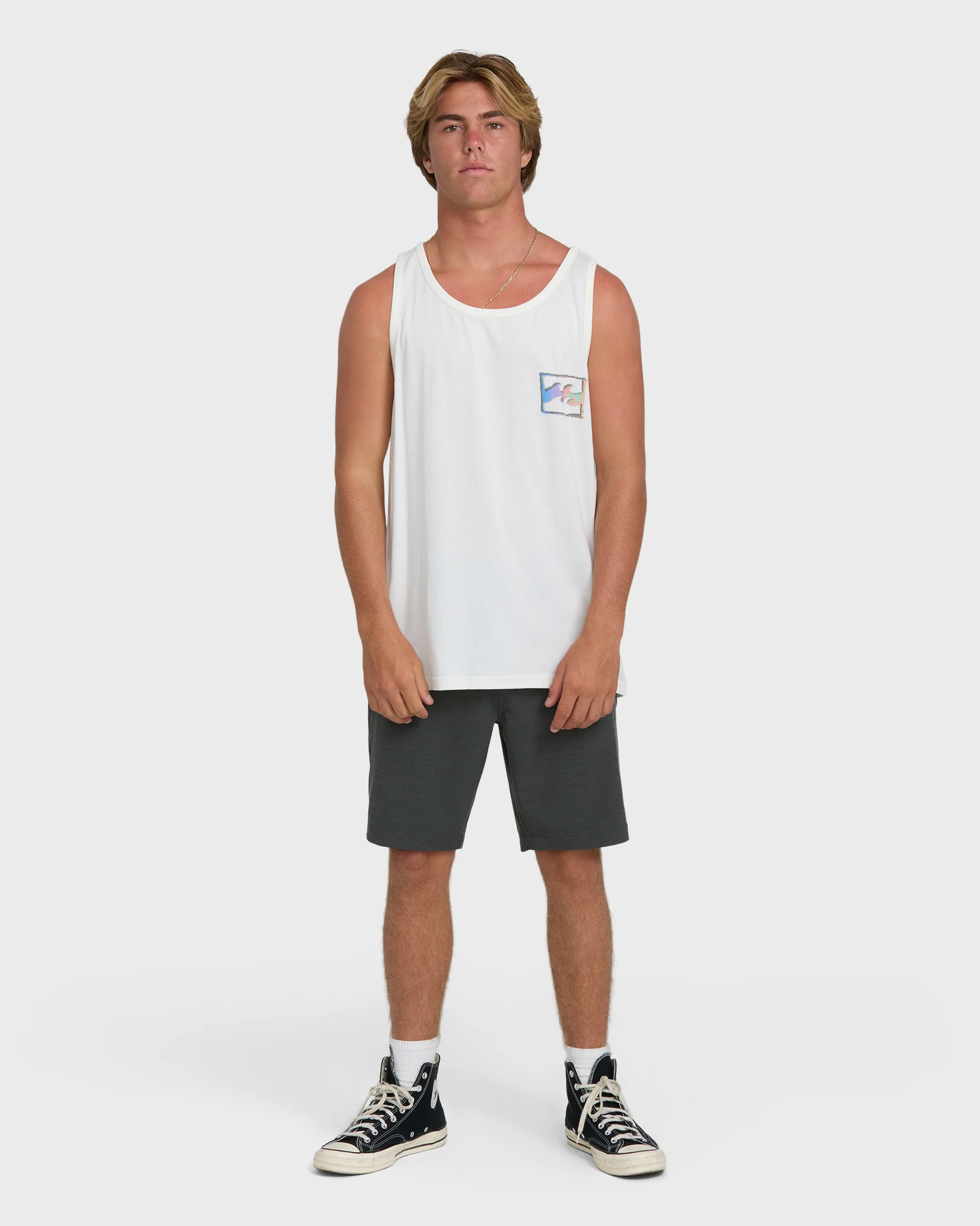 Crayon Wave Premium Tank Top - Off White - Image 4