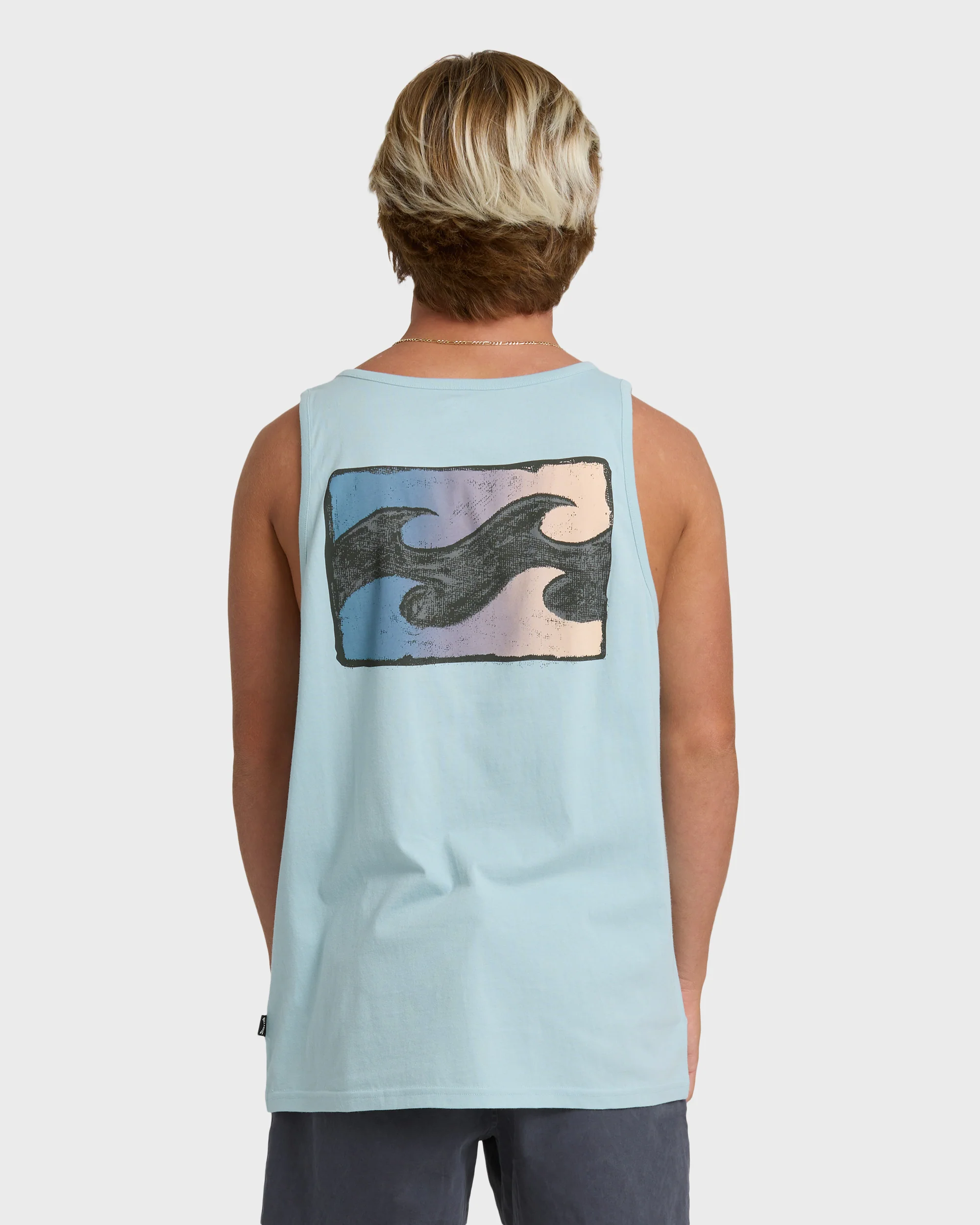 Crayon Wave Tank - Dusty Blue - Image 2