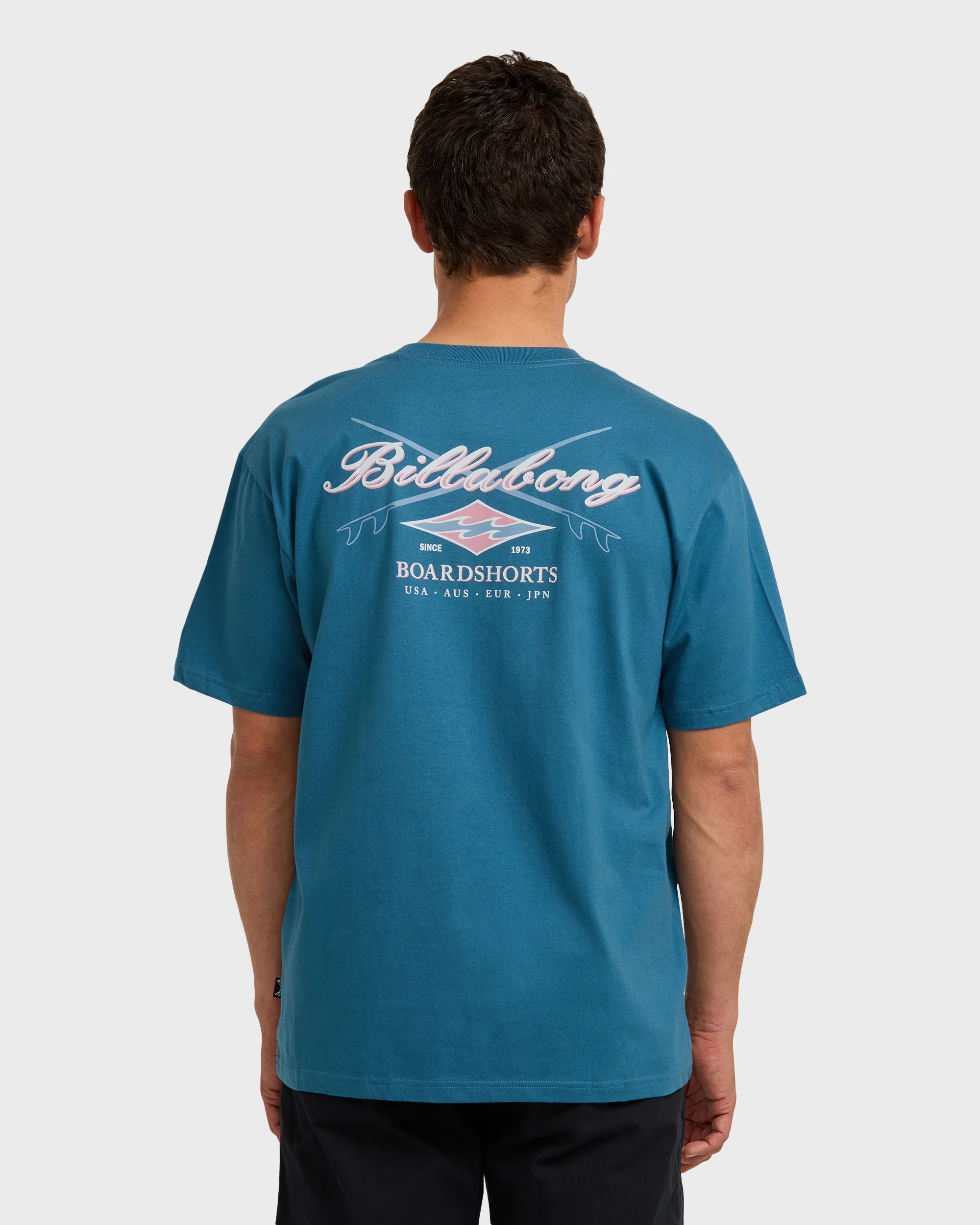 Crossboards Short Sleeve T-Shirt - Chino- Real Teal - Image 2