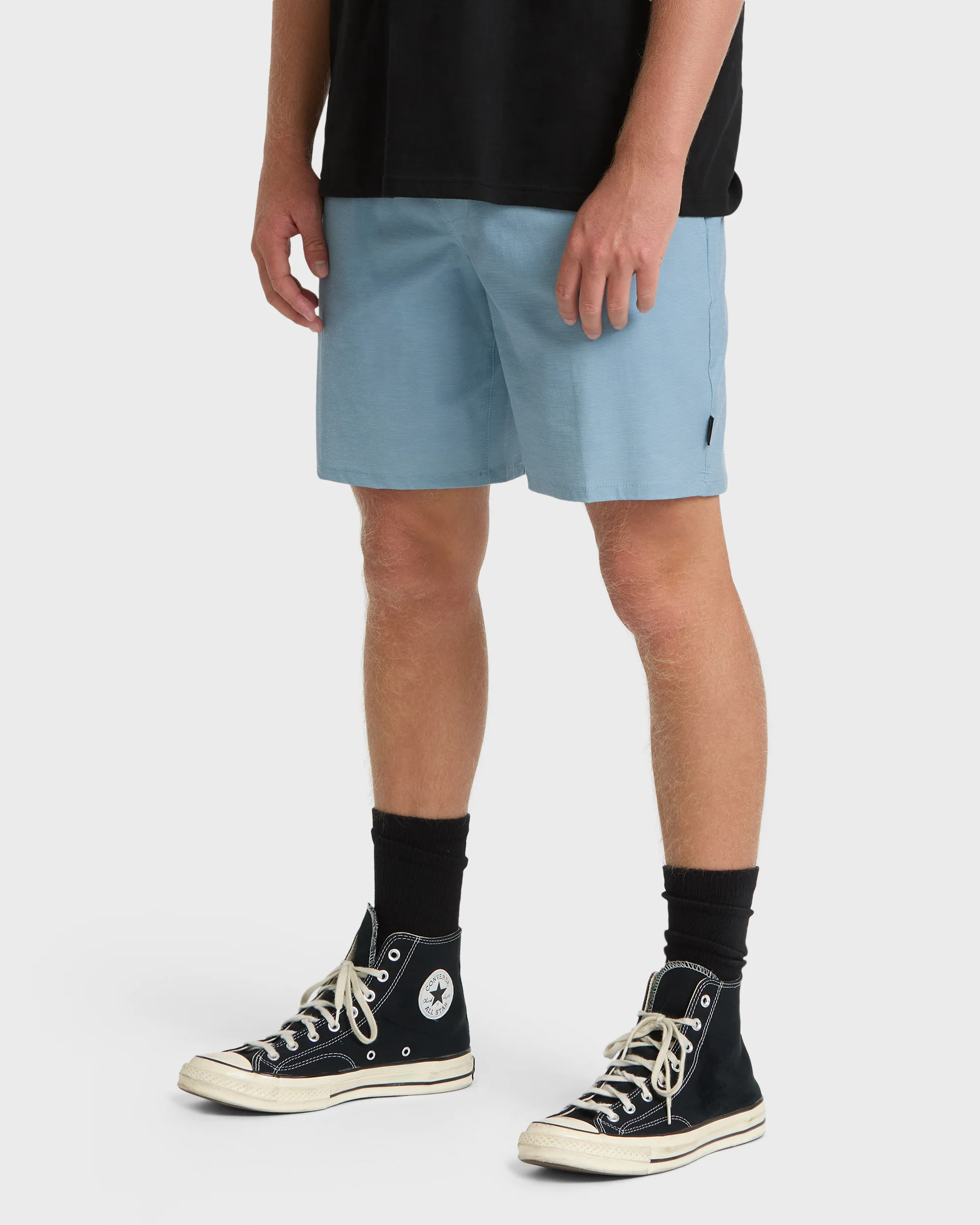 Crossfire Elastic Wave Washed 18" Hybrid Shorts - Blue Fog - Image 3