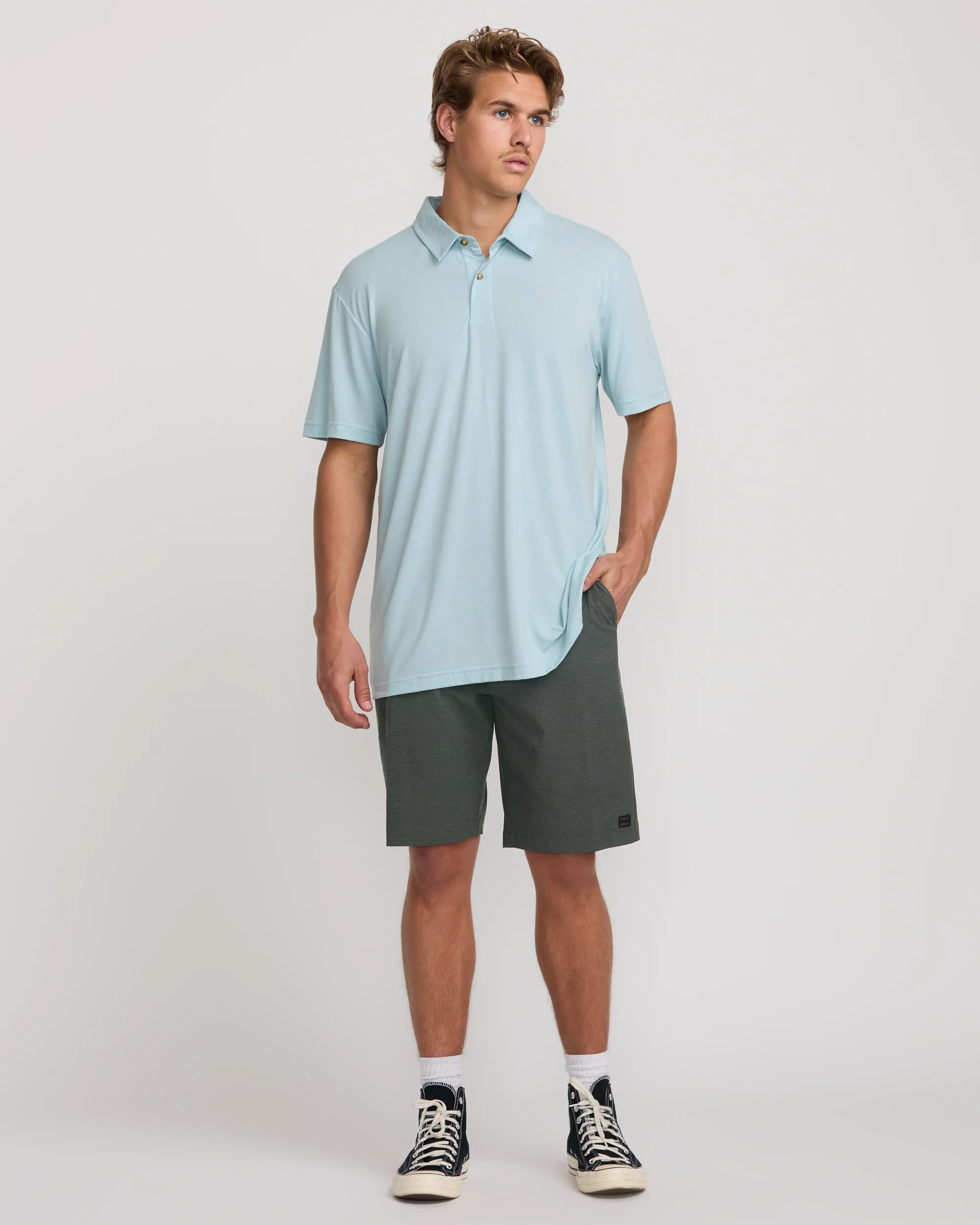 Crossfire Submersible 21" Hybrid Shorts - Asphalt - Image 6