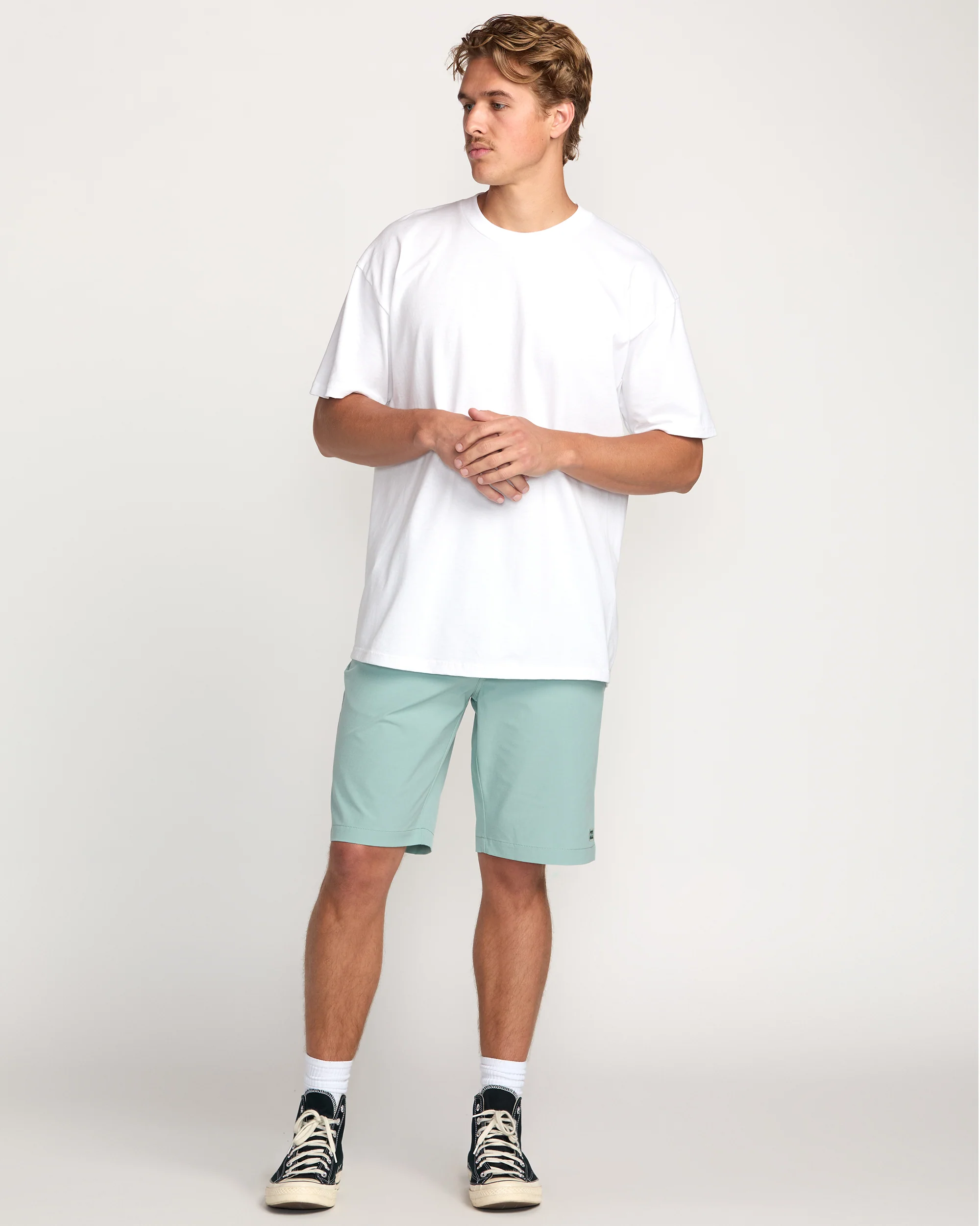 Crossfire Submersible 21" Hybrid Shorts - Seafoam - Image 5