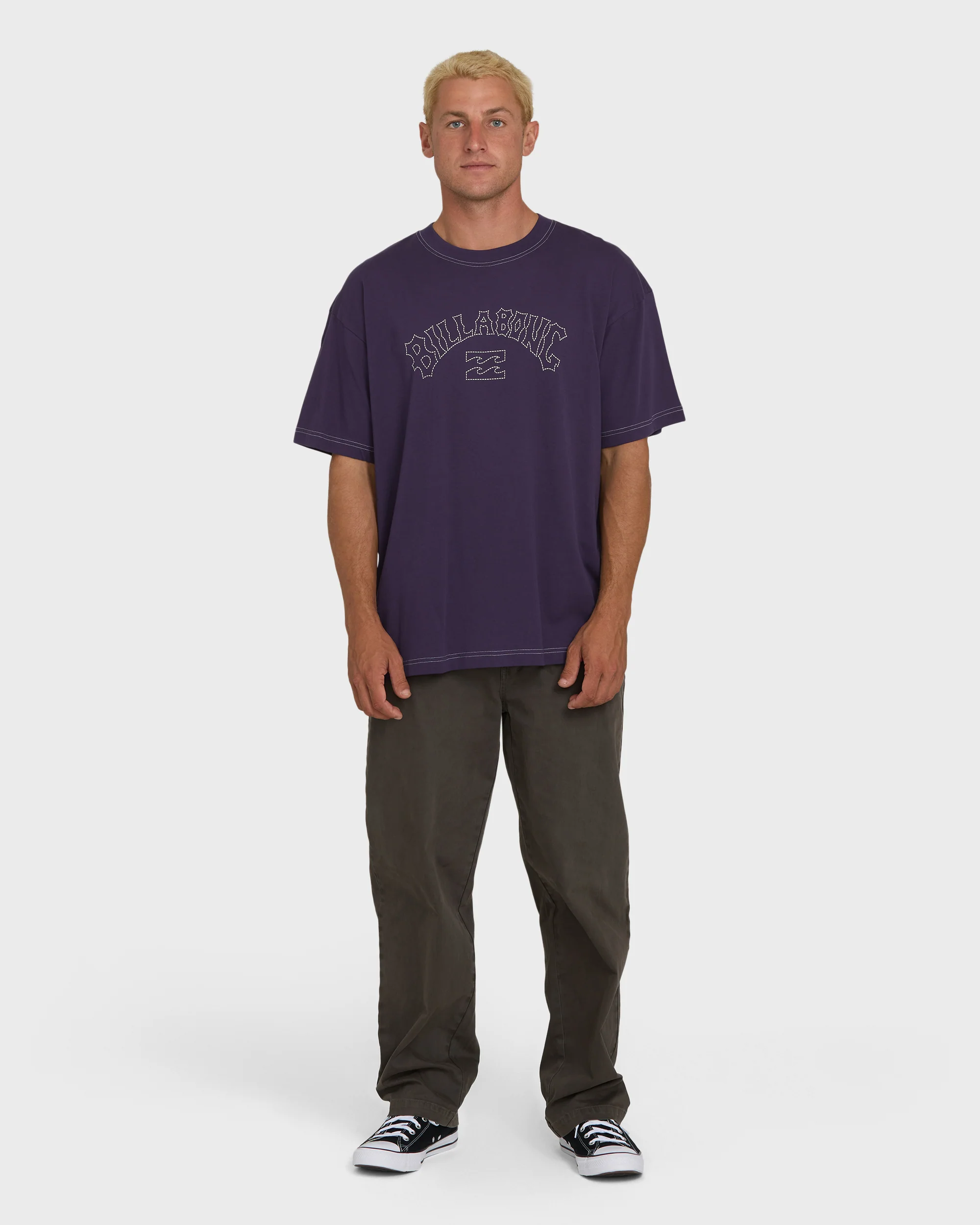 Dash OG Short Sleeve Knit T-Shirt - Purple Velvet - Image 4