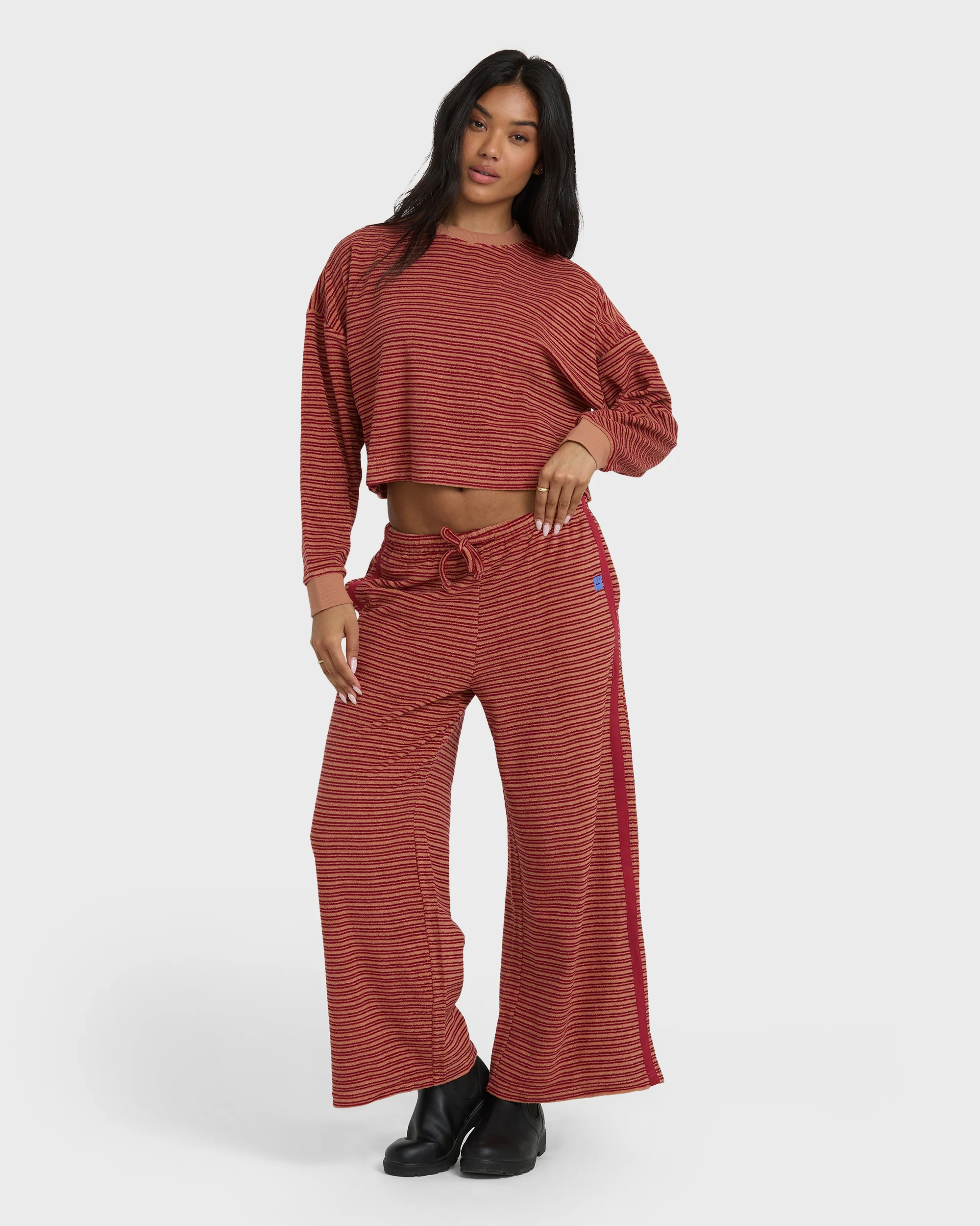 Date Palm Terry Pants - Rose Brown - Image 4