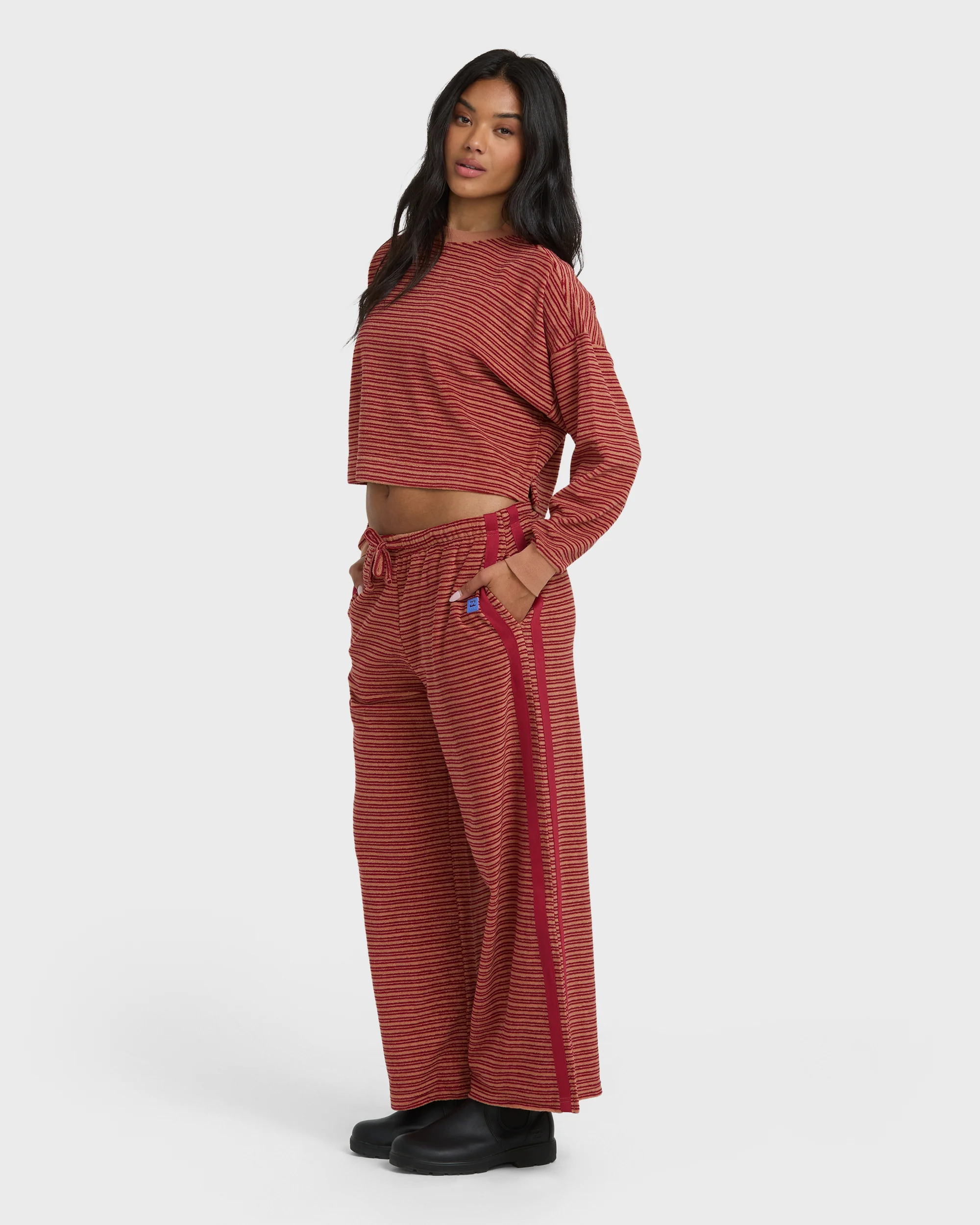 Date Palm Terry Pants - Rose Brown - Image 5