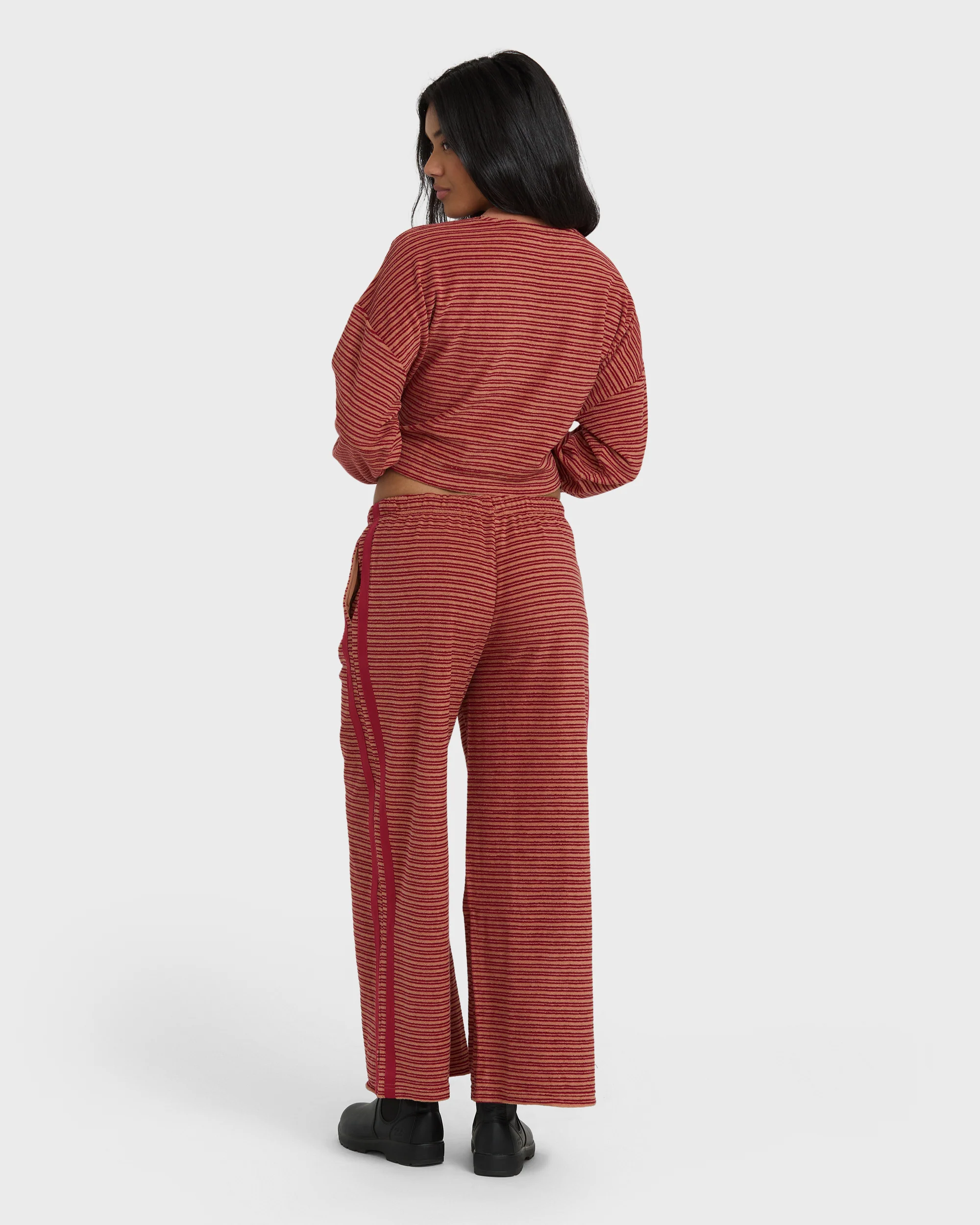 Date Palm Terry Pants - Rose Brown - Image 6