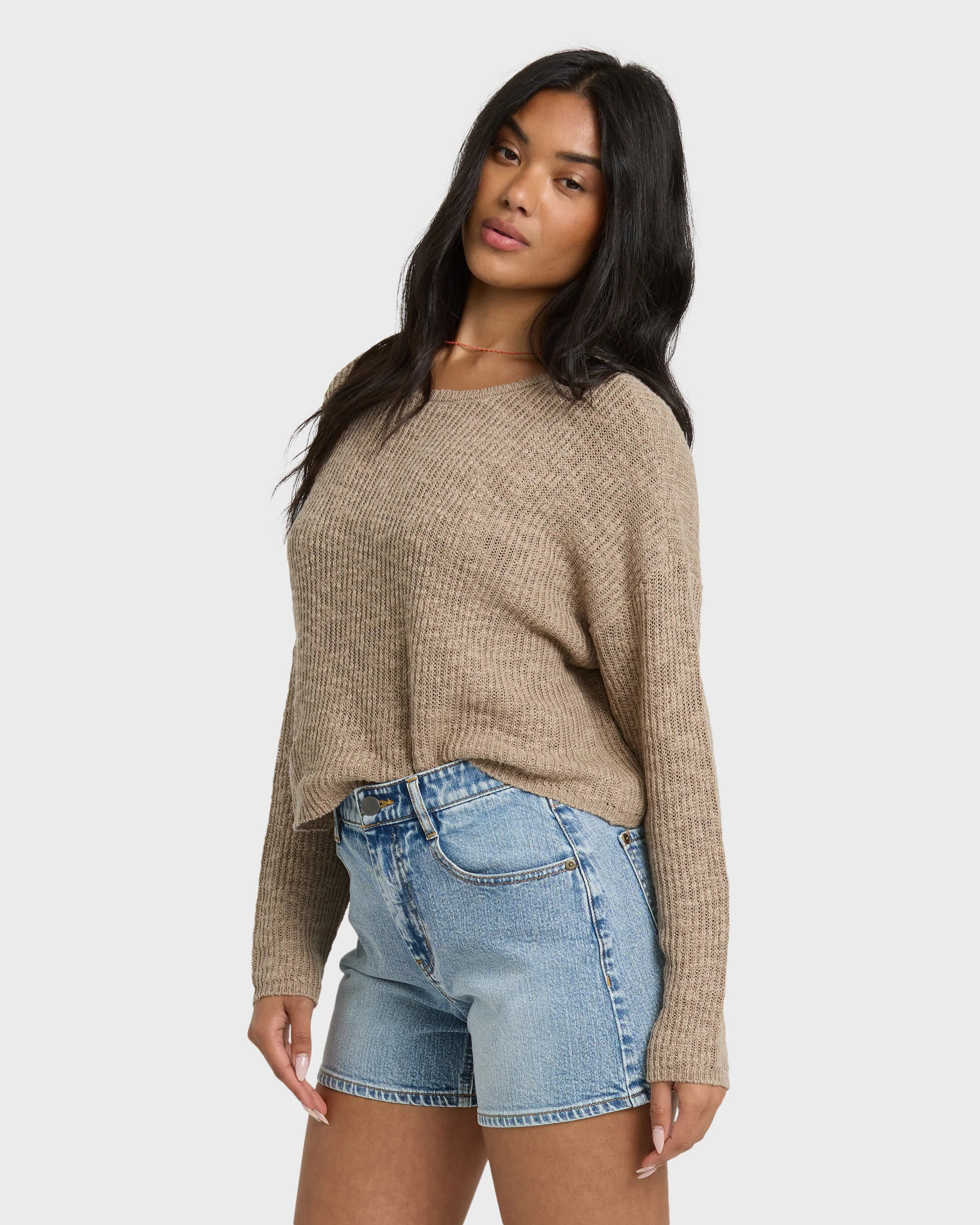 Daze Time Crewneck Sweater - Oatmeal - Image 6