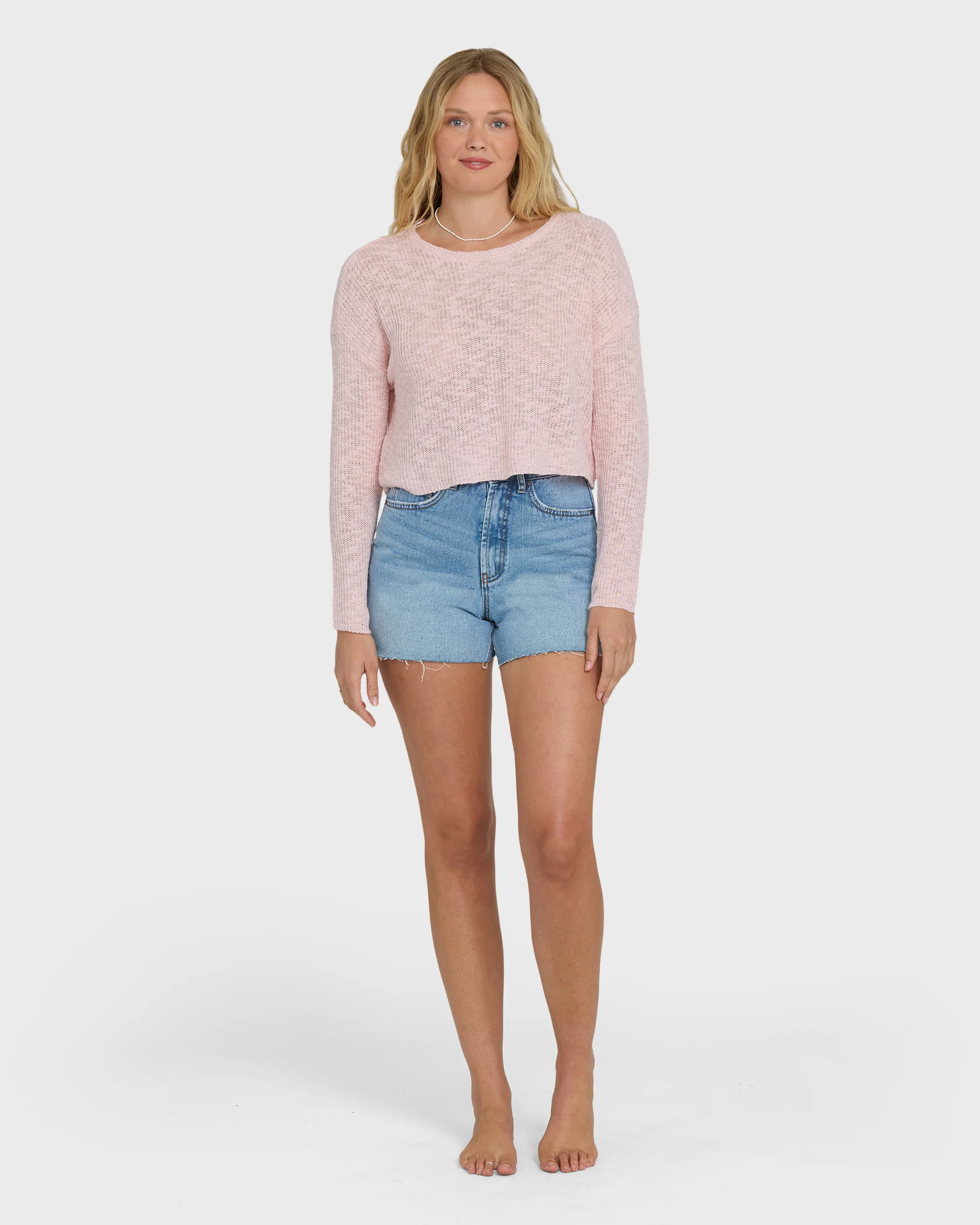 Daze Time Crewneck Sweater - Rosewater - Image 4