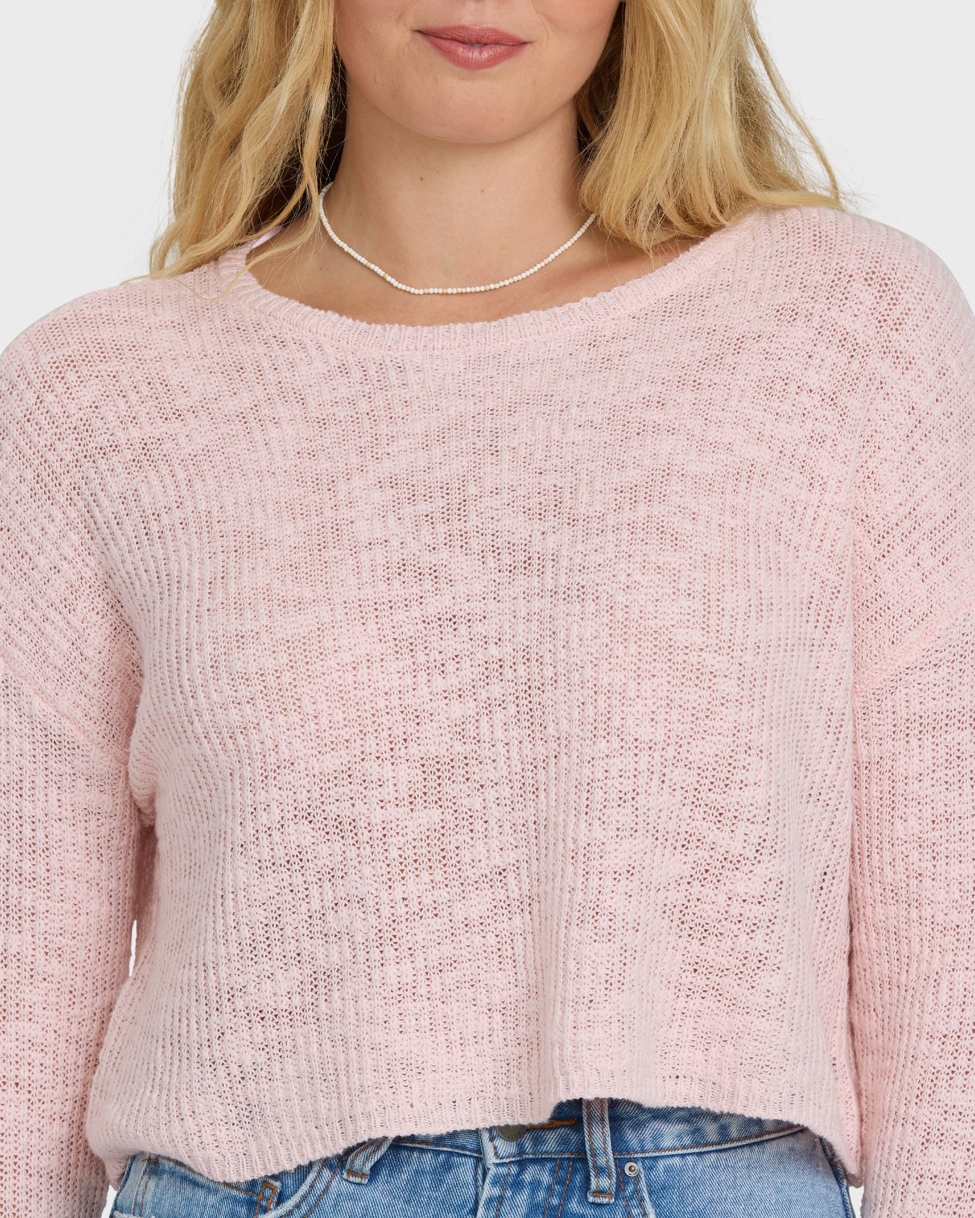 Daze Time Crewneck Sweater - Rosewater - Image 5