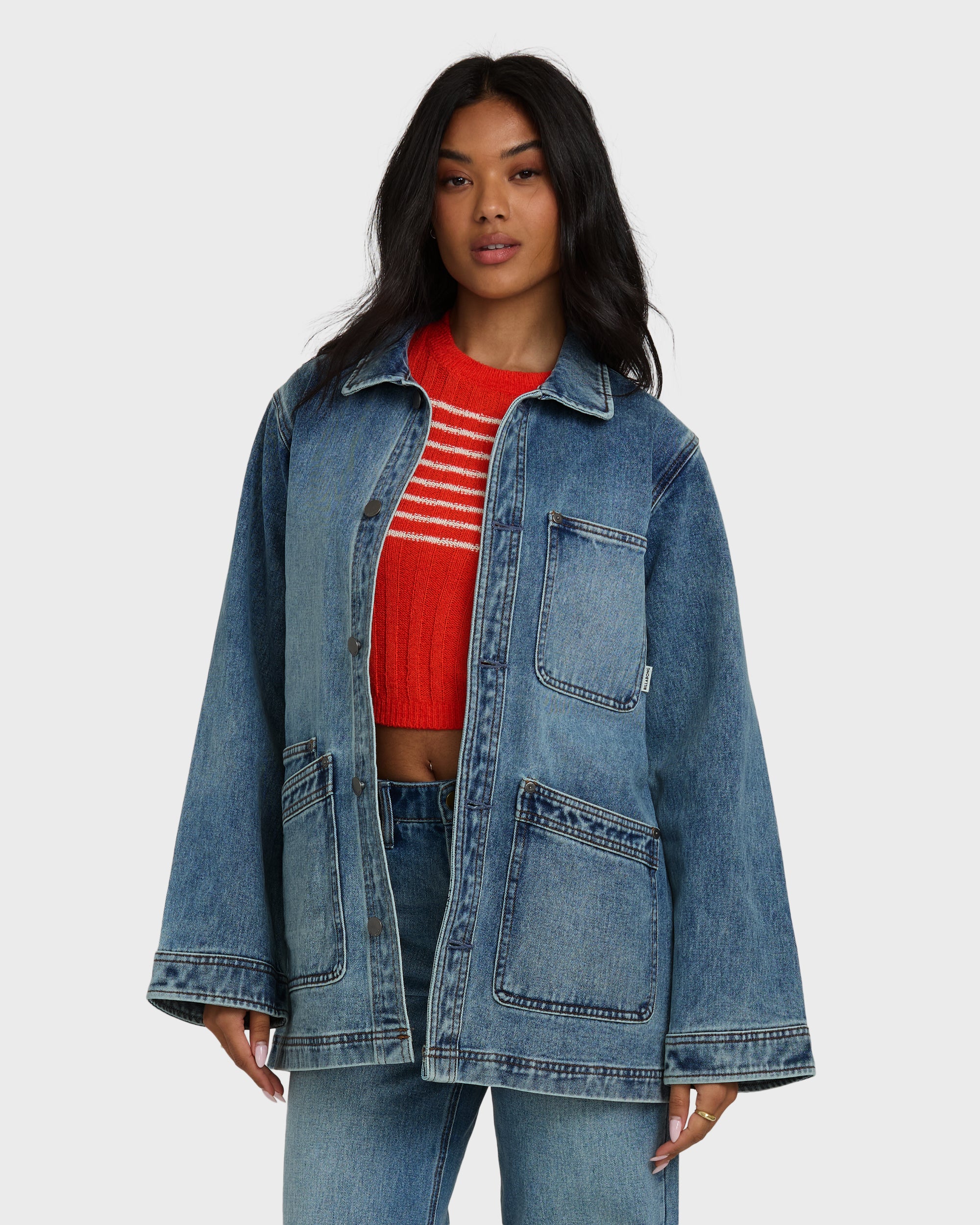 Denim Chore Coat - Atlantic Deep - Image 3