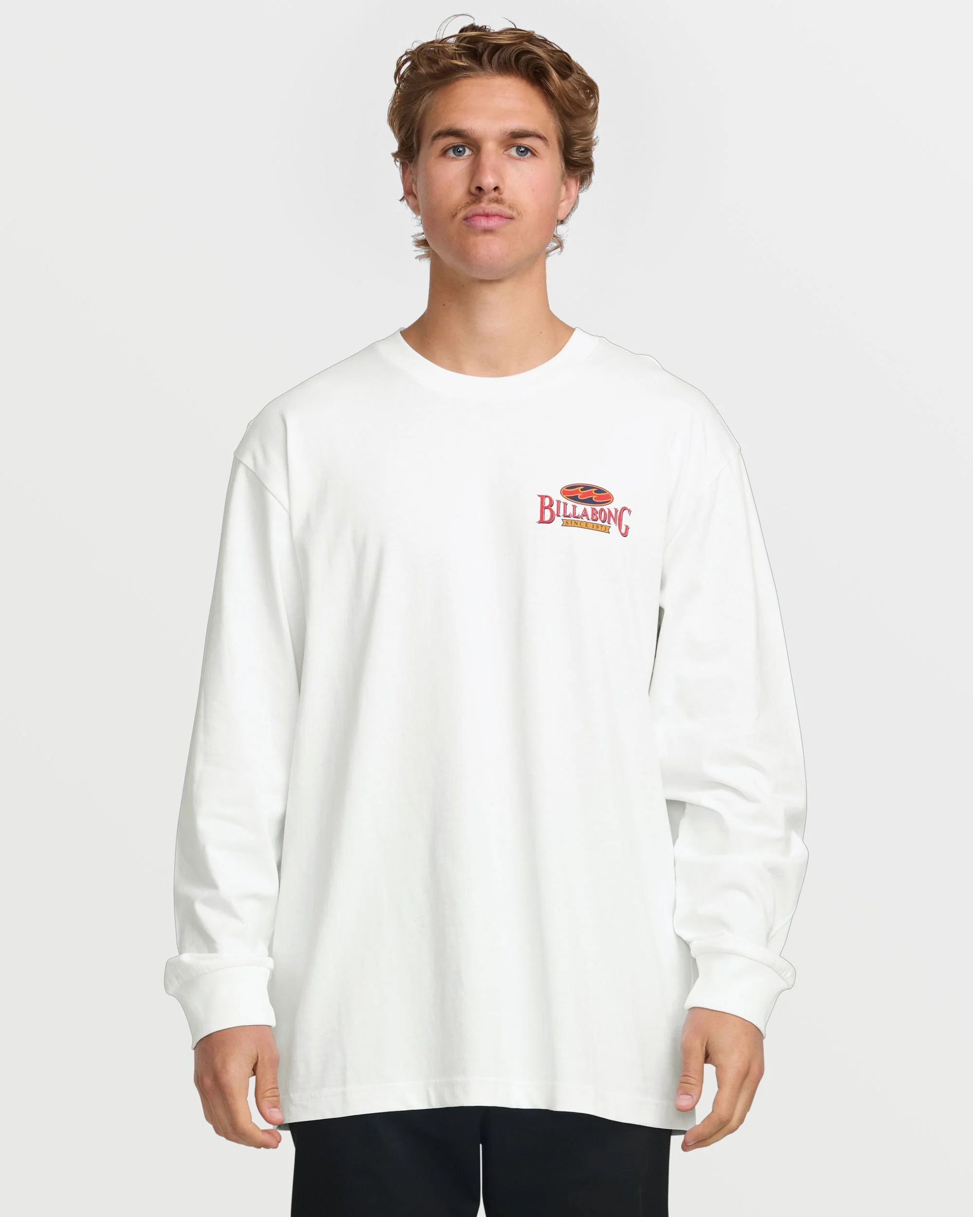 Double Spread OG Long Sleeve Tee - White - Image 2