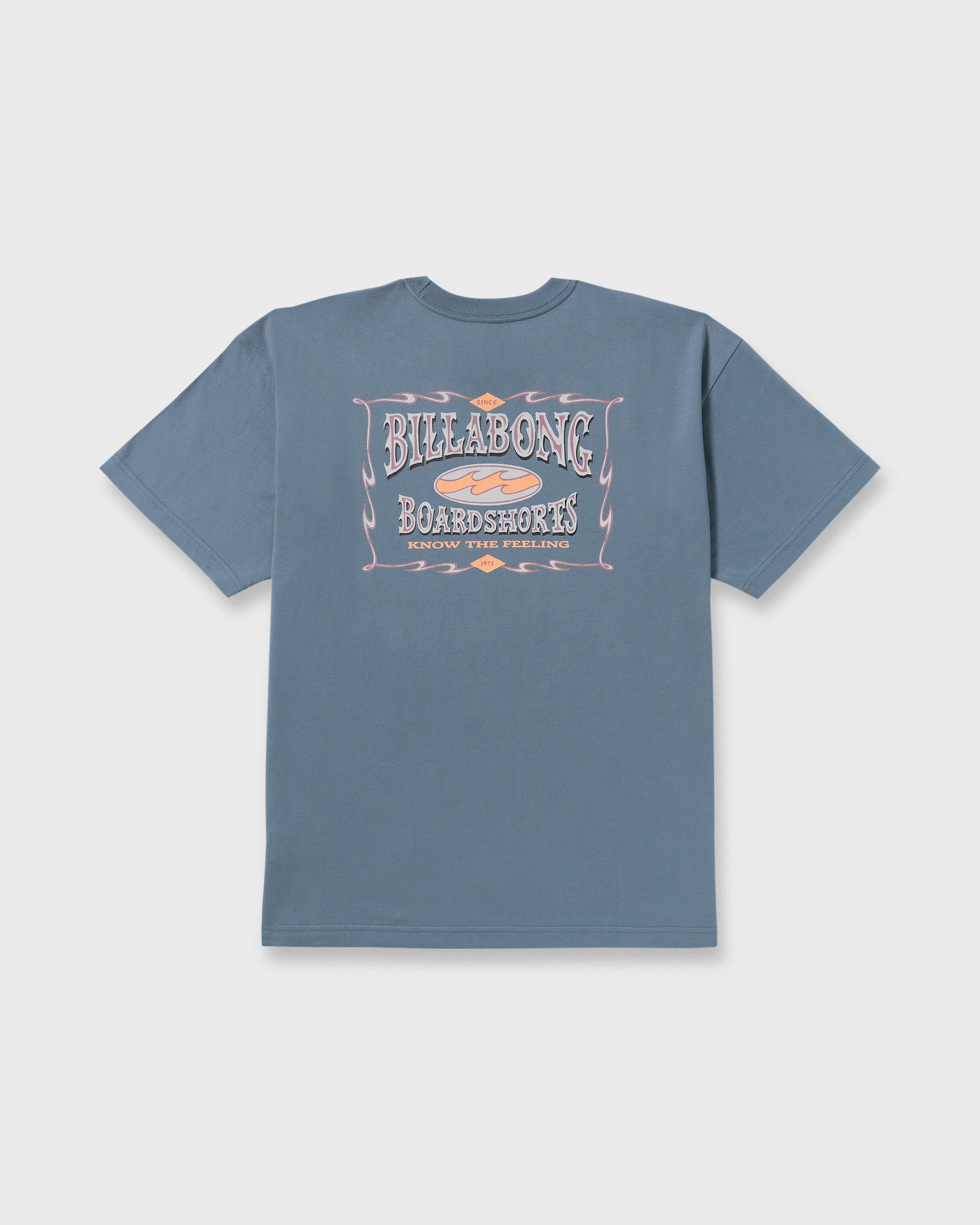 Double Spread OG Short Sleeve T-Shirt - Steel Blue - Image 8