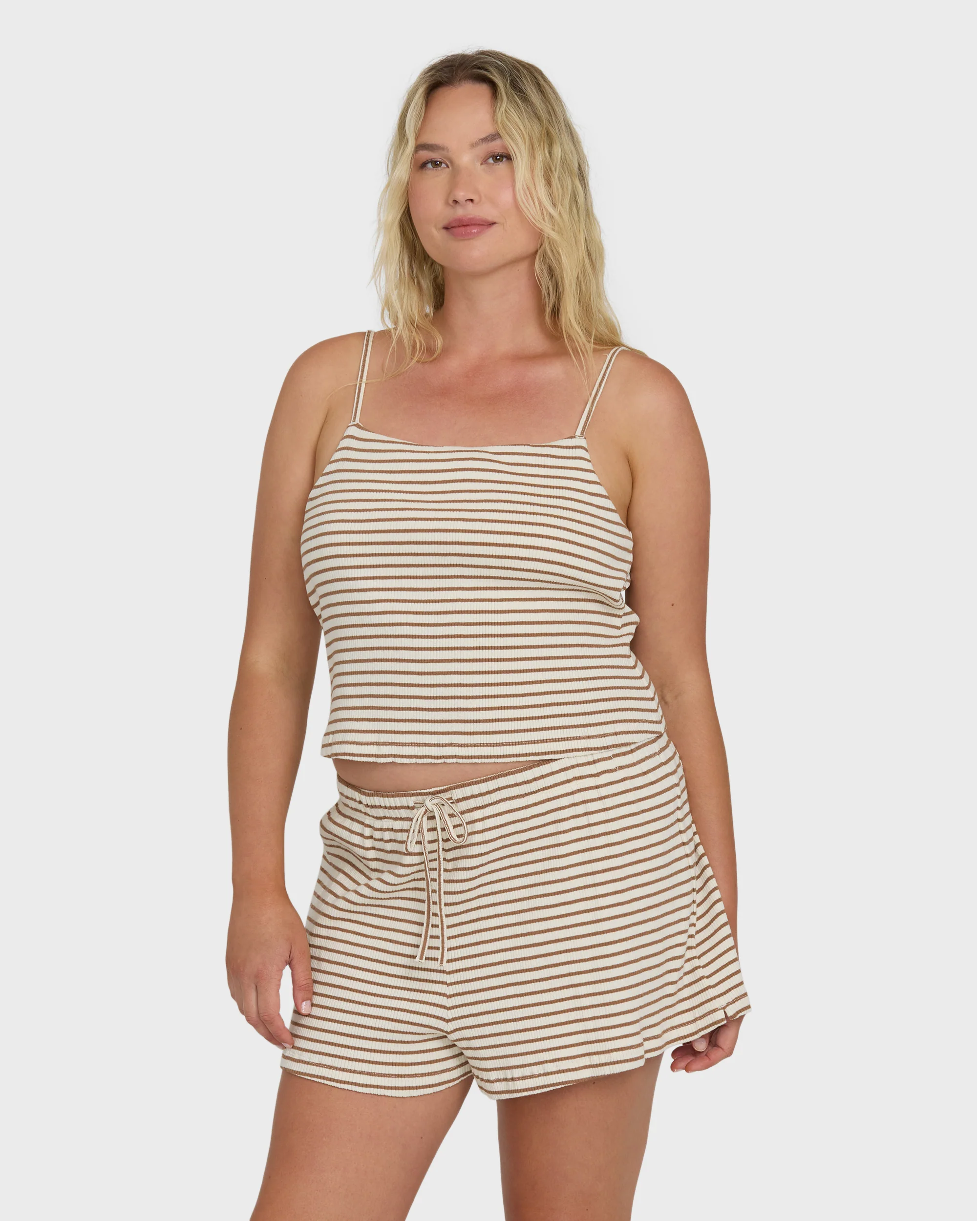 Easy Livin Knit Shorts - Brown Stone - Image 8