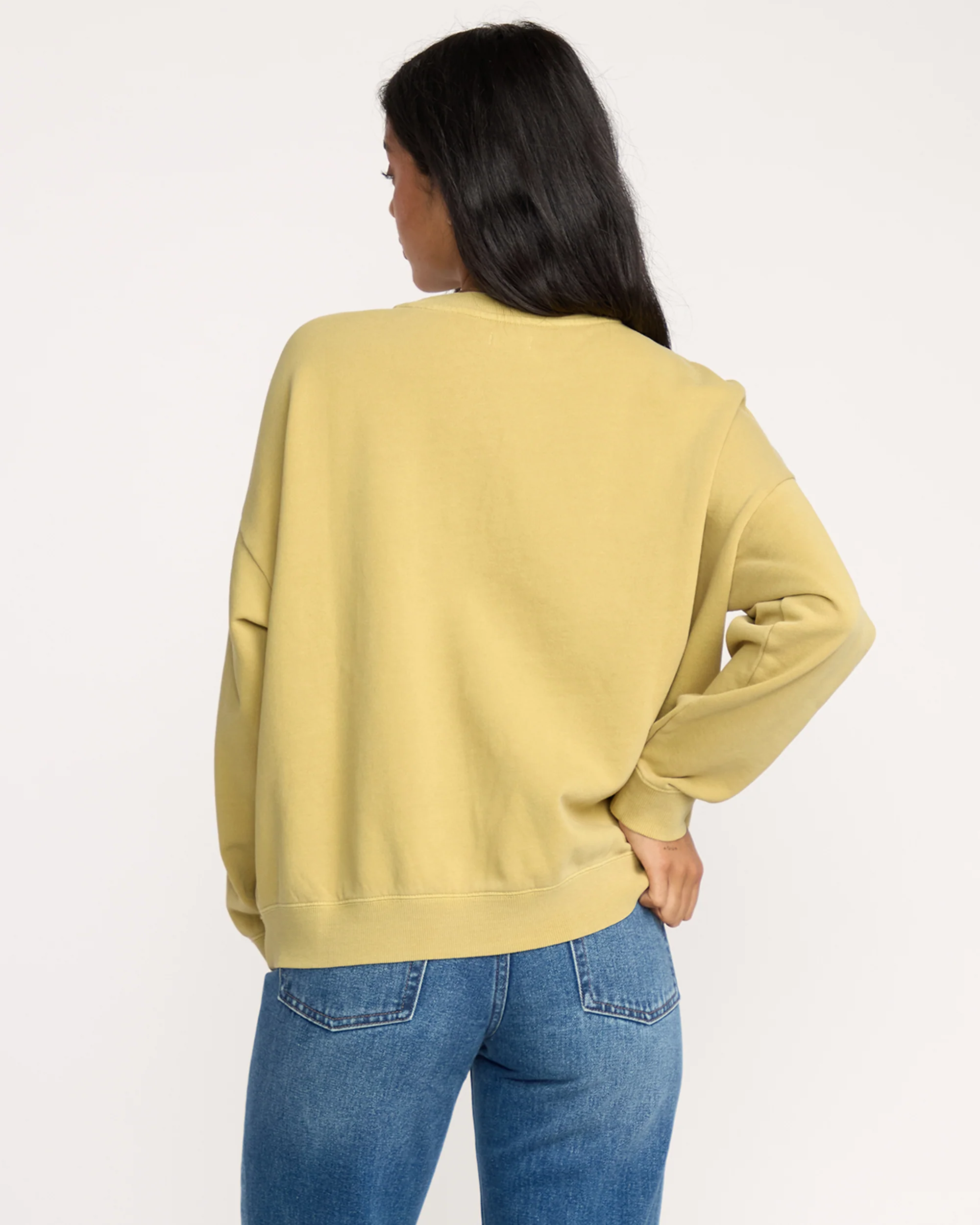 Echo Crewneck Sweatshirt - Light Olive - Image 5