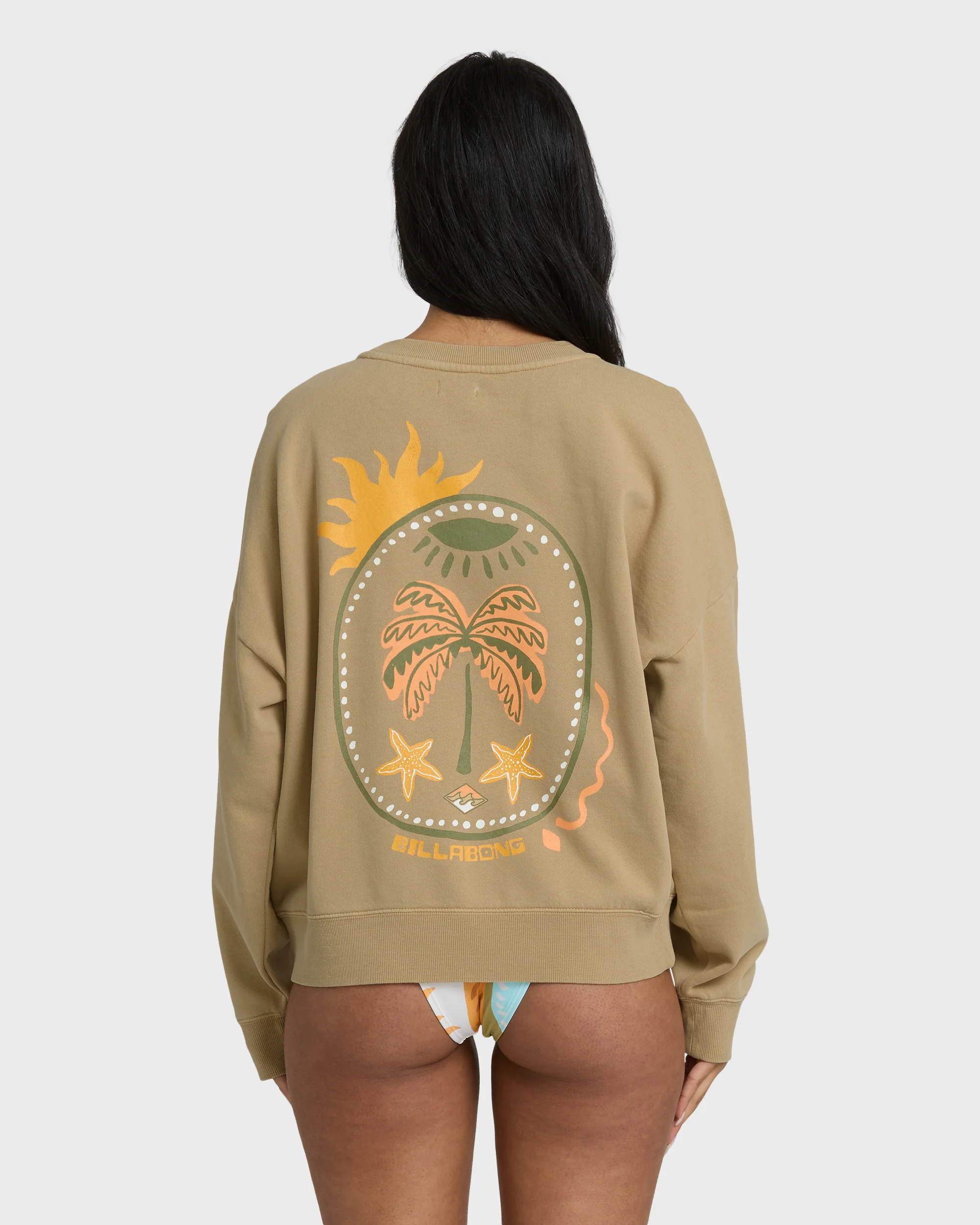 Echo Crewneck Sweatshirt - Stone - Image 4