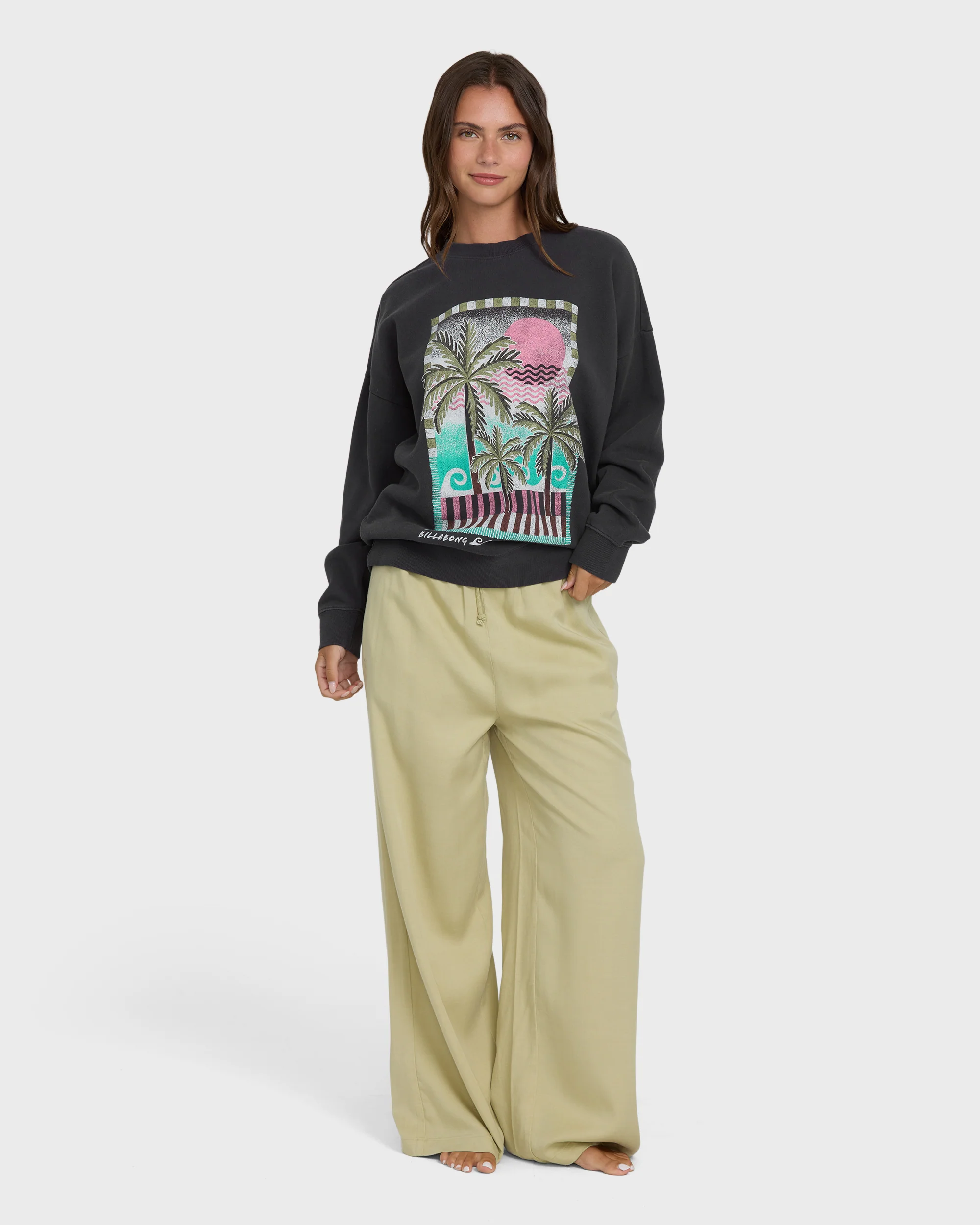 Echo Crewneck Sweatshirt - Black Sands - Image 4