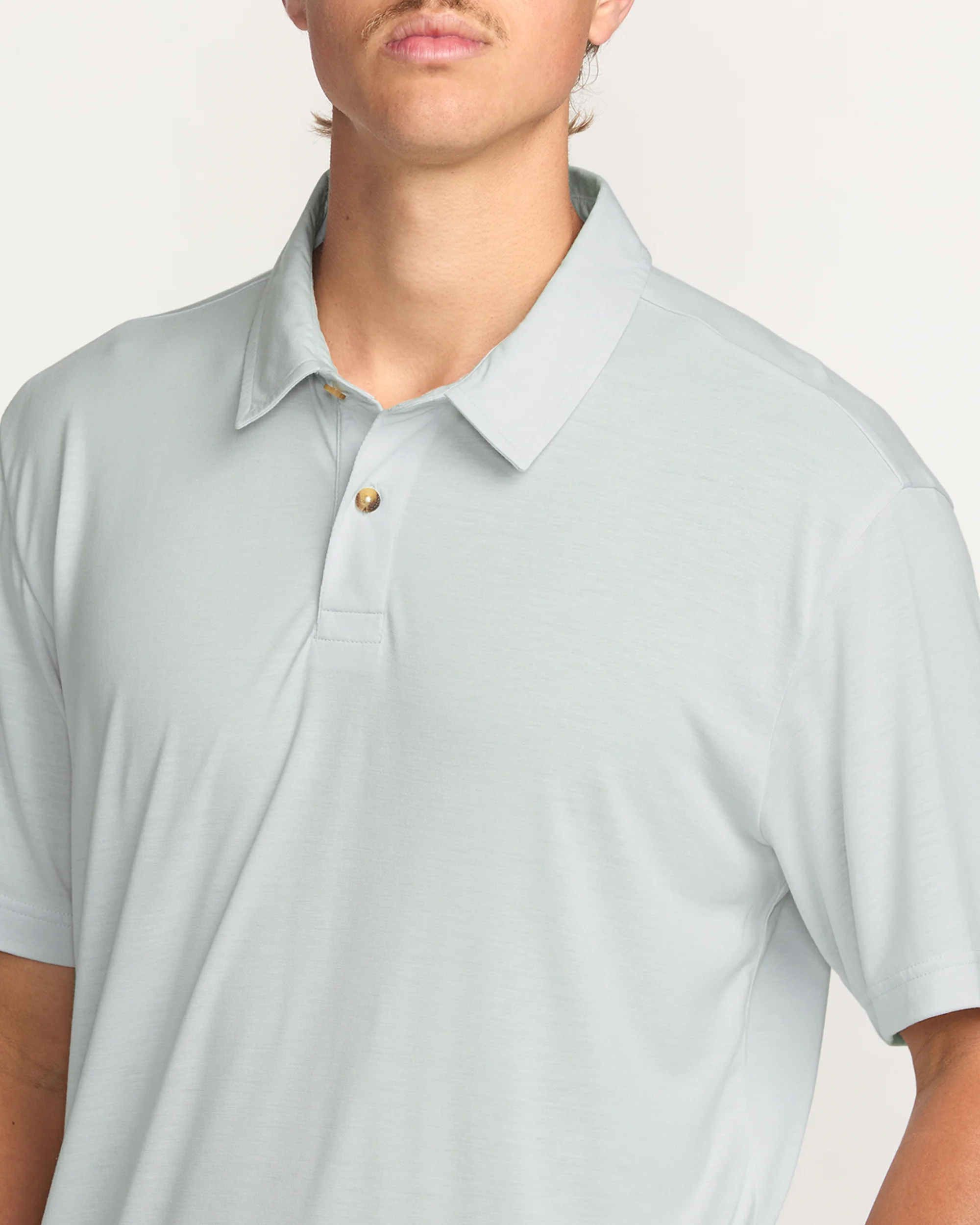 Eclipse Short Sleeve Polo Shirt - Ash Blue - Image 7