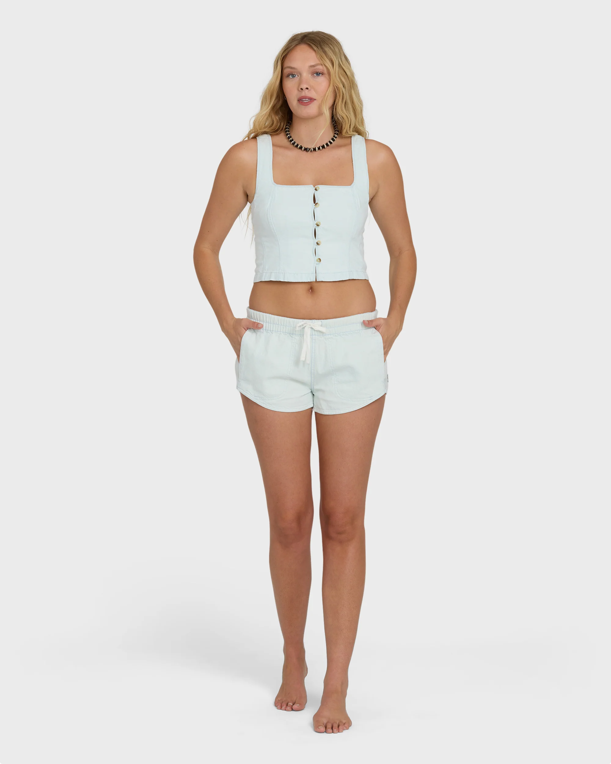 Eezy Waist Woven Shorts - Clearwater - Image 4