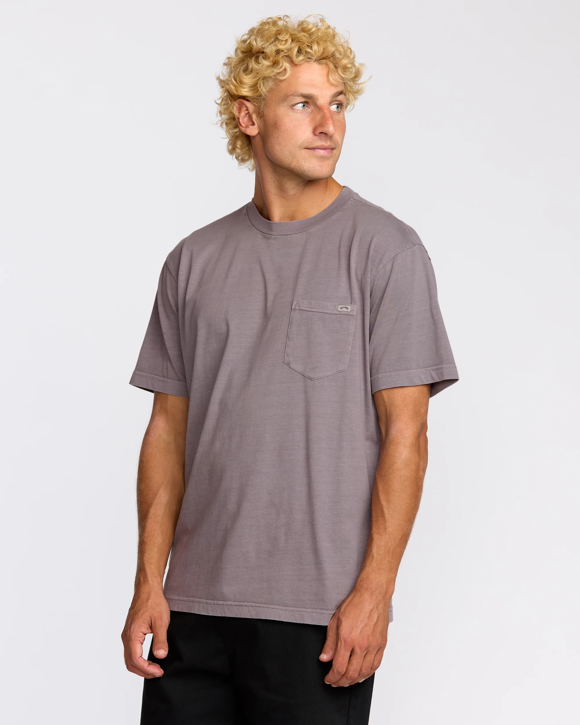 Essential Premium Wave Wash T-Shirt - Grey Violet - Image 3