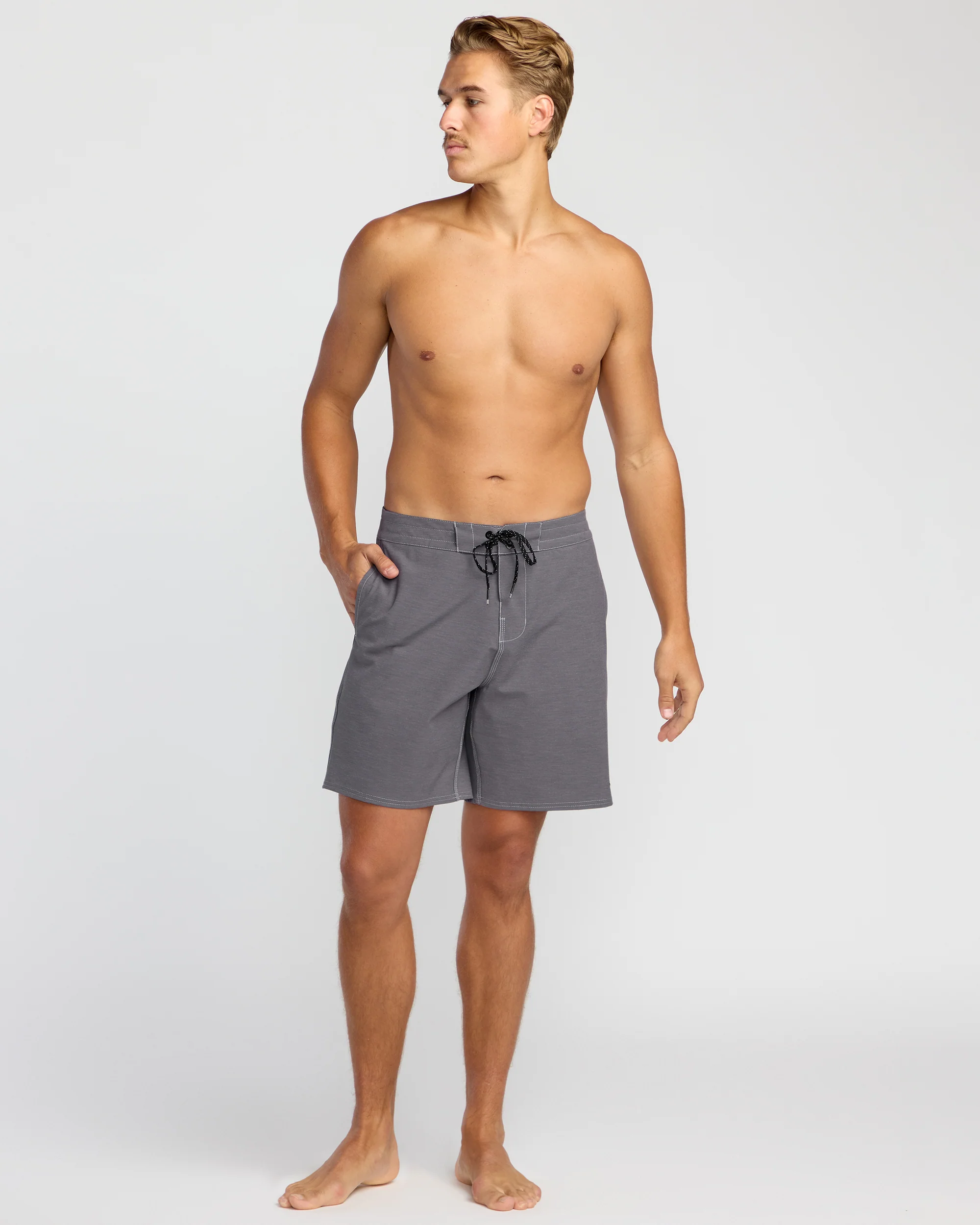 Every Other Day Lo Tide 18" Boardshorts - Gray Violet - Image 5