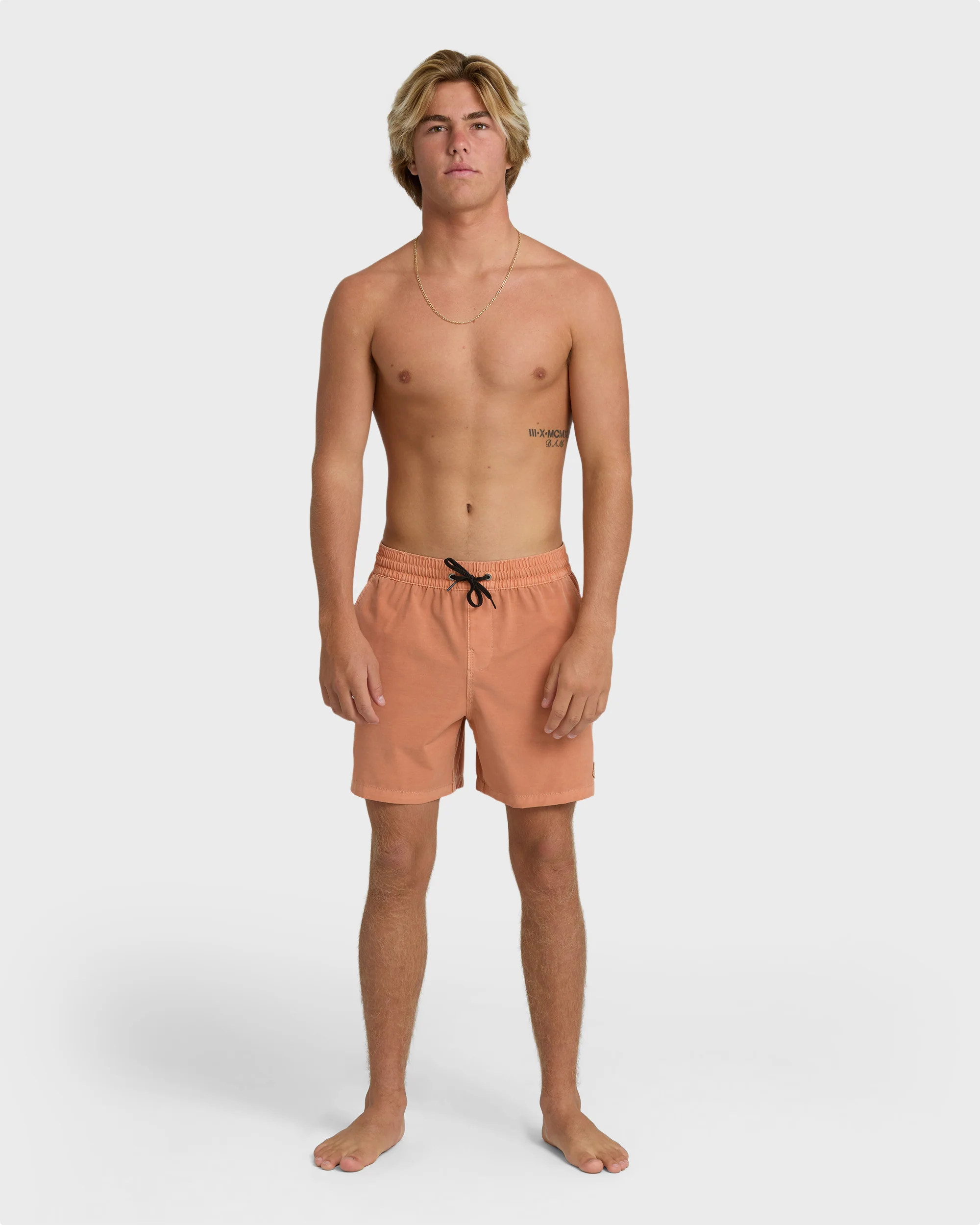 Every Other Day Wave Washed Layback 16" Trunks - Cantaloupe - Image 4