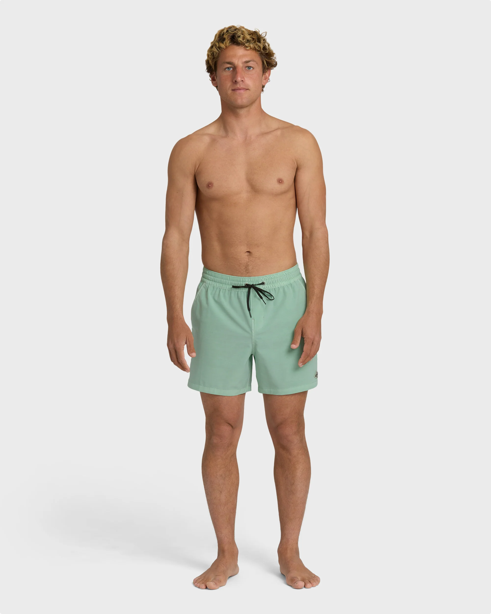 Every Other Day Wave Washed Layback 16" Trunks - Mist Green - Image 4