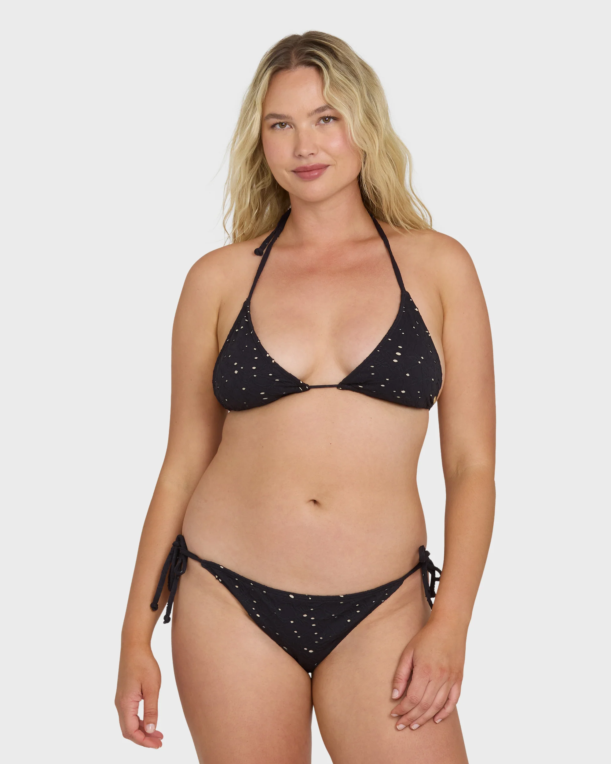 Eye On You Remi Triangle Bikini Top - Black Pebble - Image 6