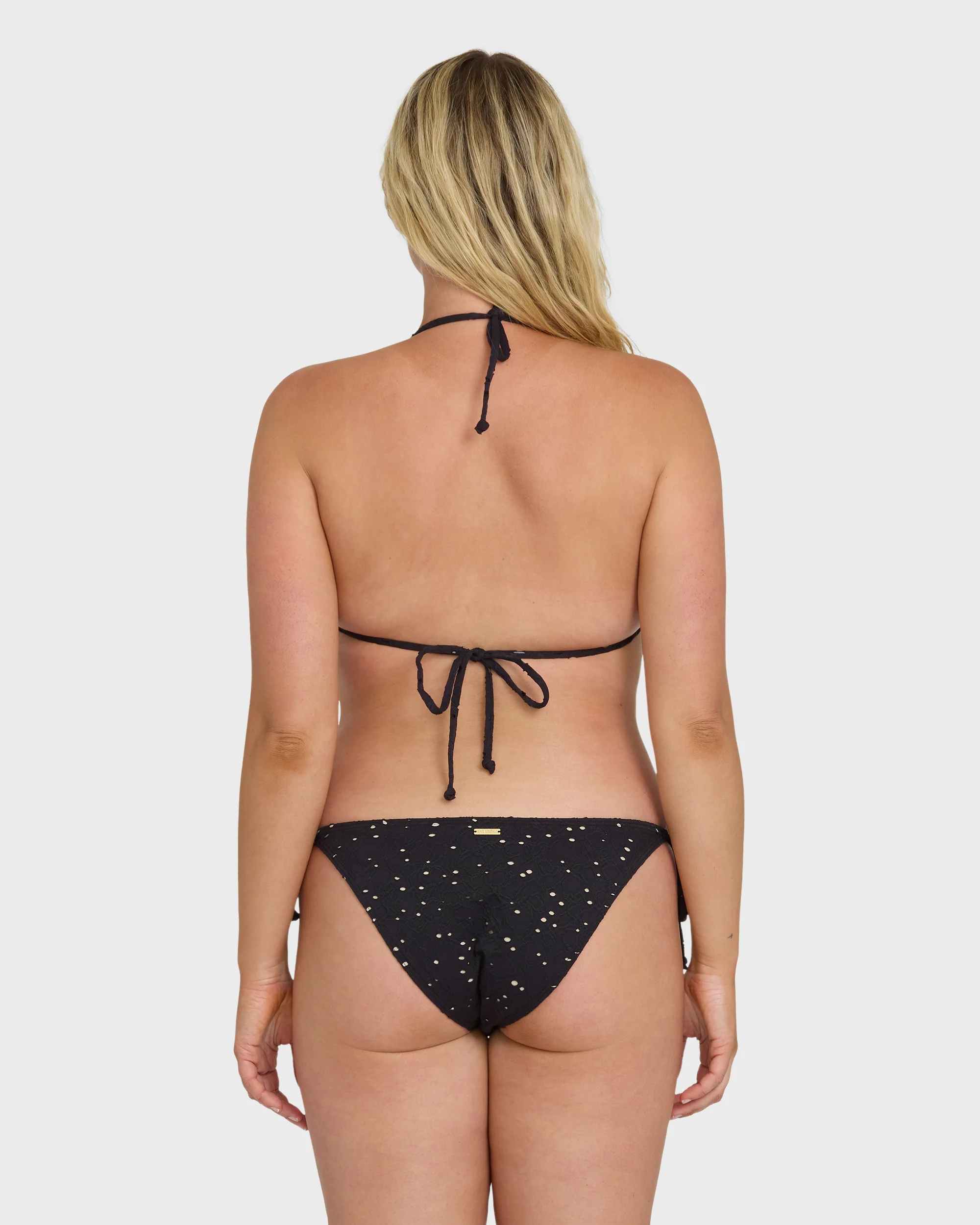 Eye On You Tie-Side Maui Bikini Bottoms - Black Pebble - Image 8