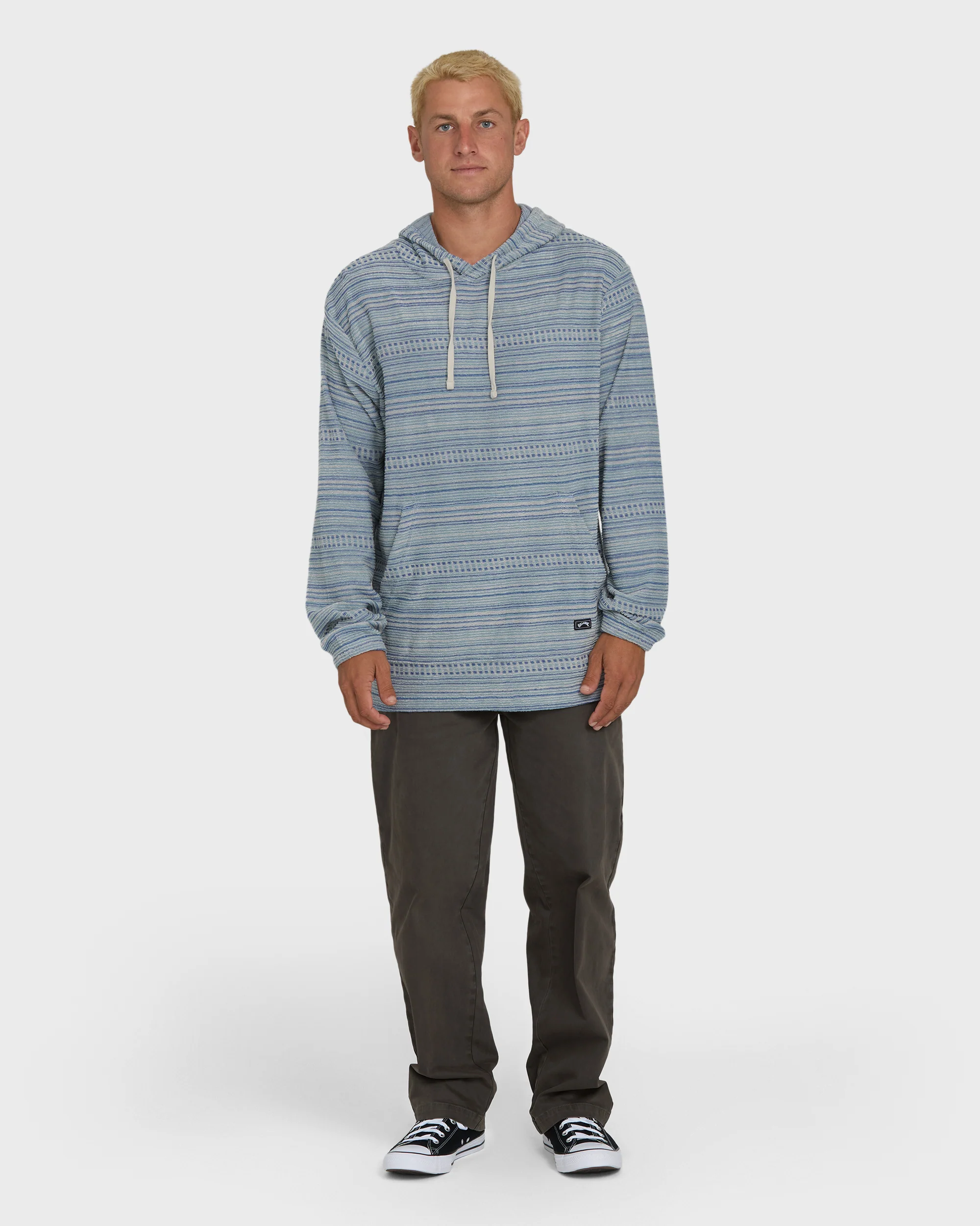 Flecker Diego Pullover Hoodie - Blue Fog - Image 4