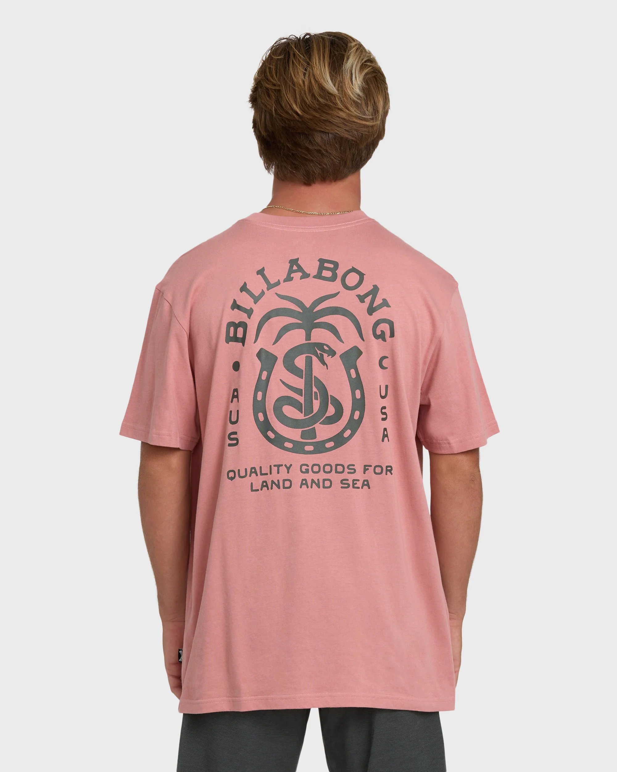 Forge Premium Short Sleeve Cotton T-Shirt - Ash Rose - Image 2