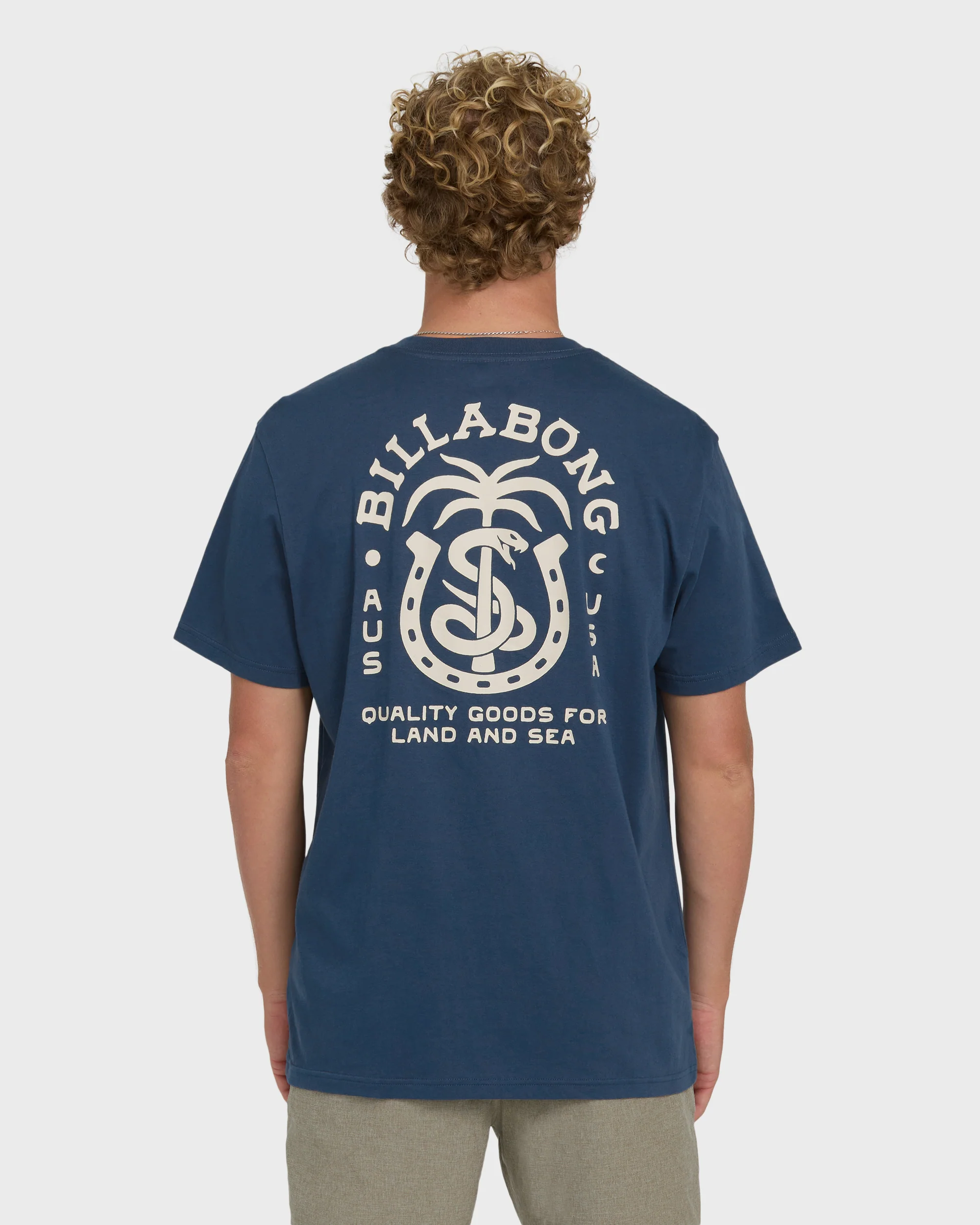 Forge Premium Short Sleeve Cotton T-Shirt - Dark Denim - Image 2