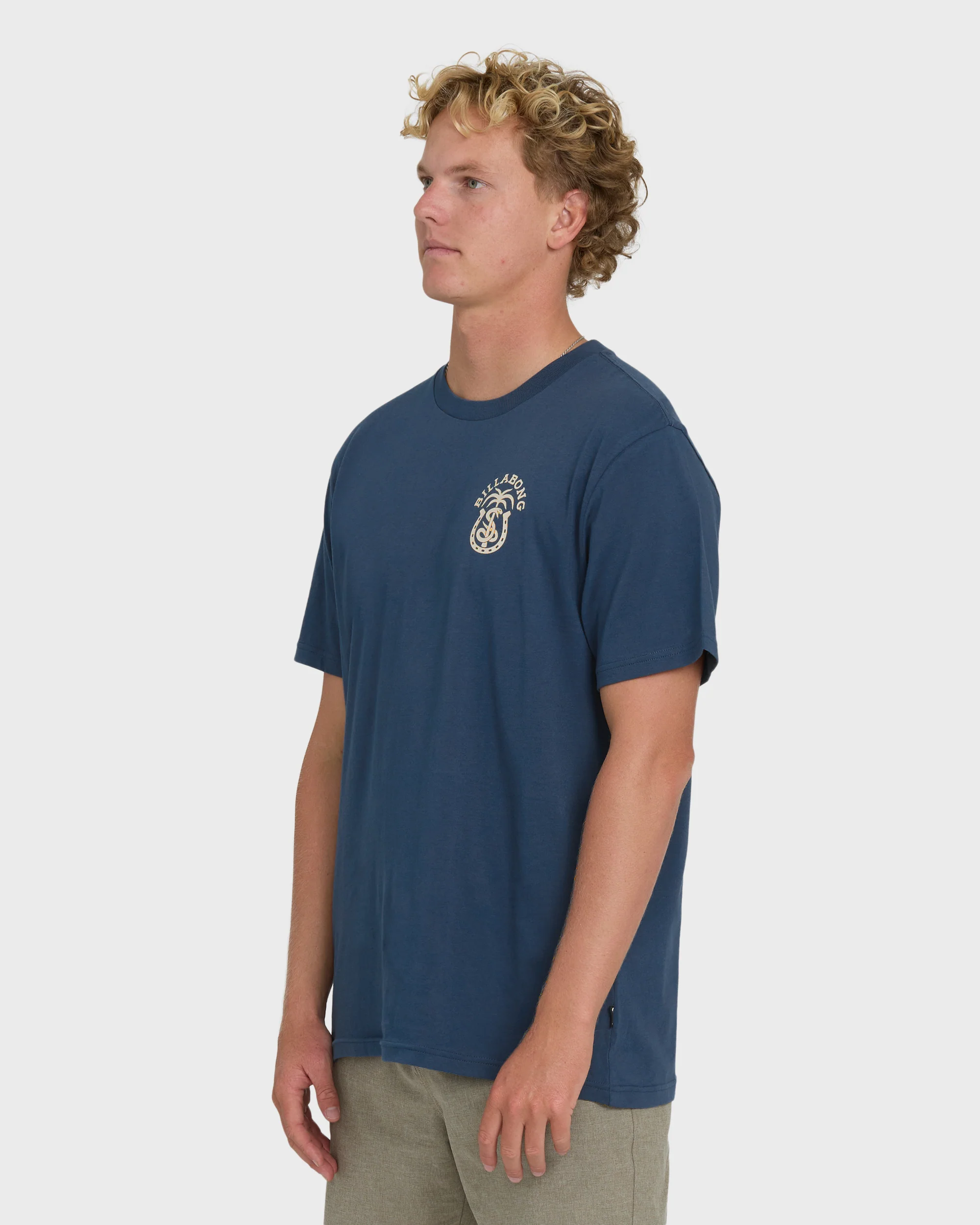 Forge Premium Short Sleeve Cotton T-Shirt - Dark Denim - Image 3