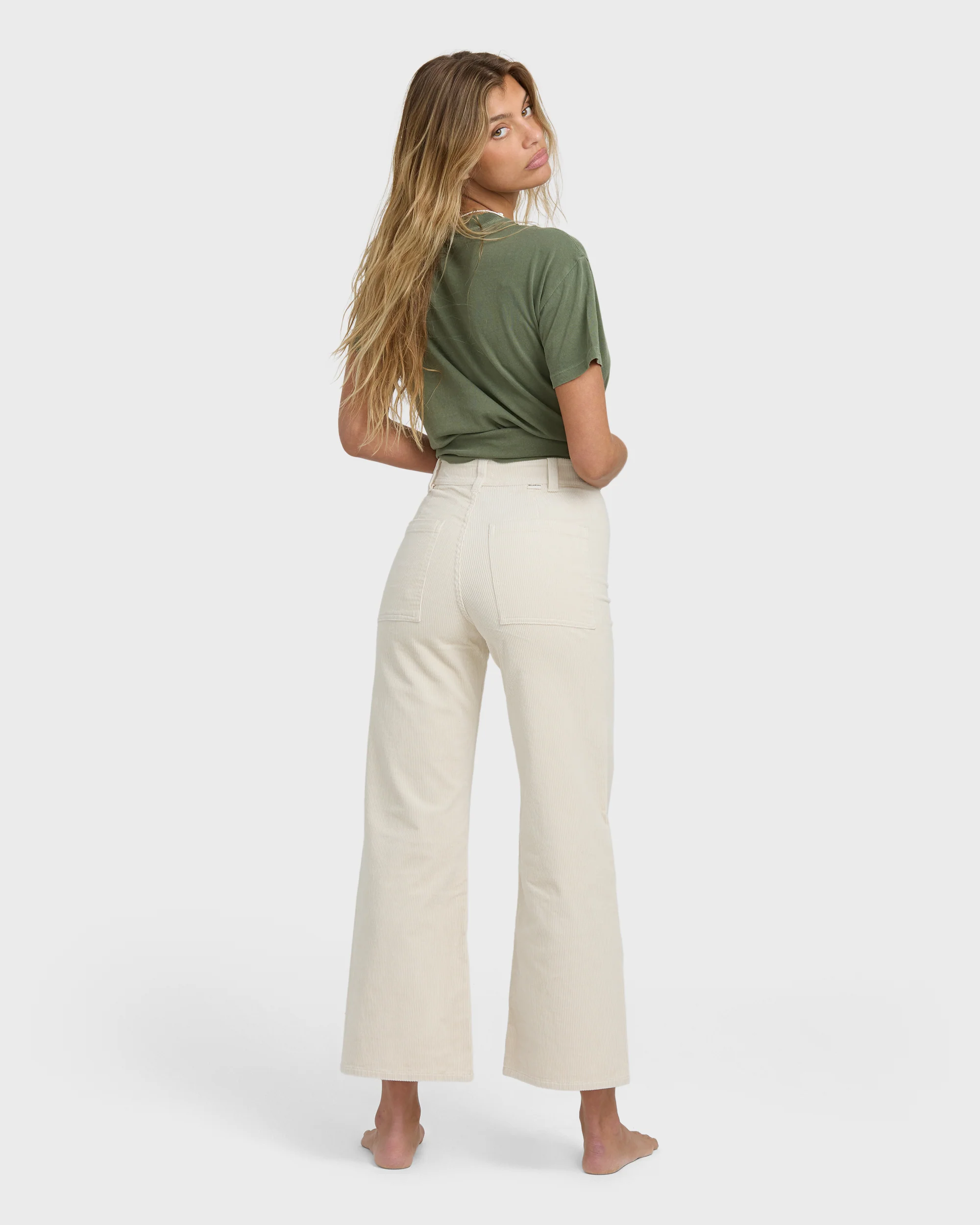 Free Fall High-Waist Cord Pants - Whitecap - Image 5