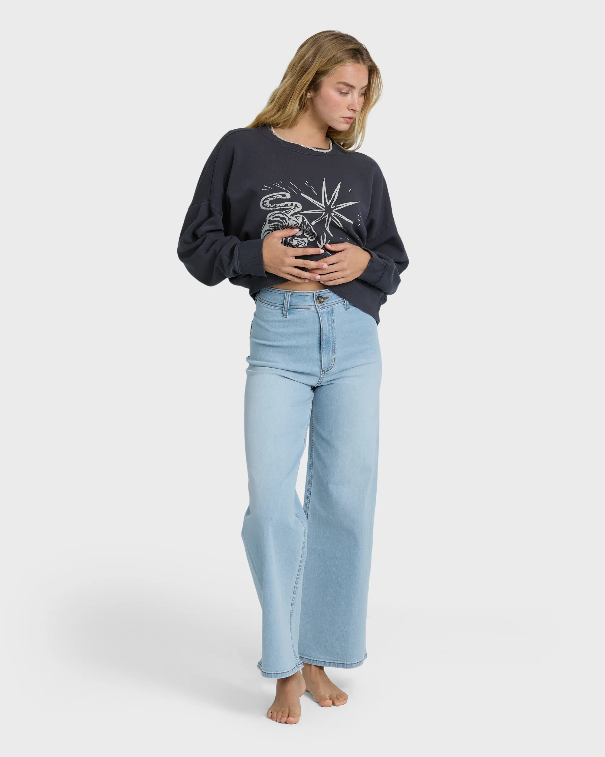 Free Fall Indigo Denim Pants - Surf Spray - Image 3