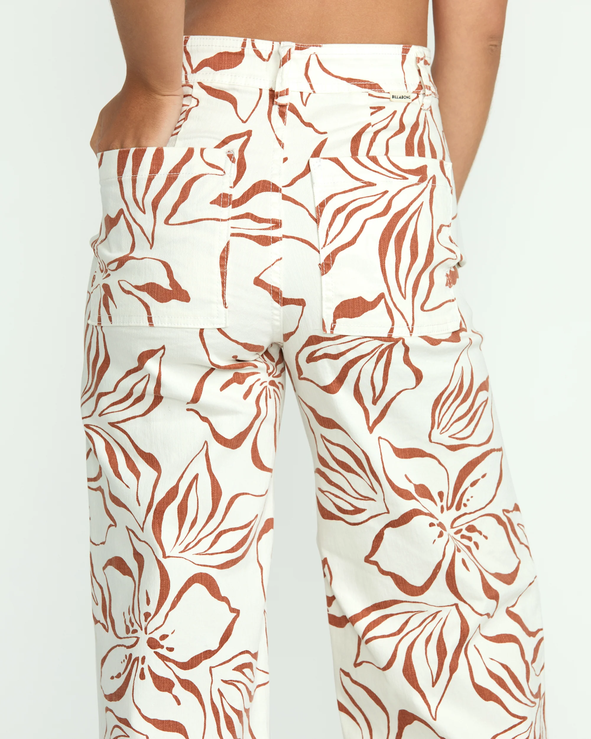 Free Fall Printed Twill Pants - Salt Crystal - Image 8