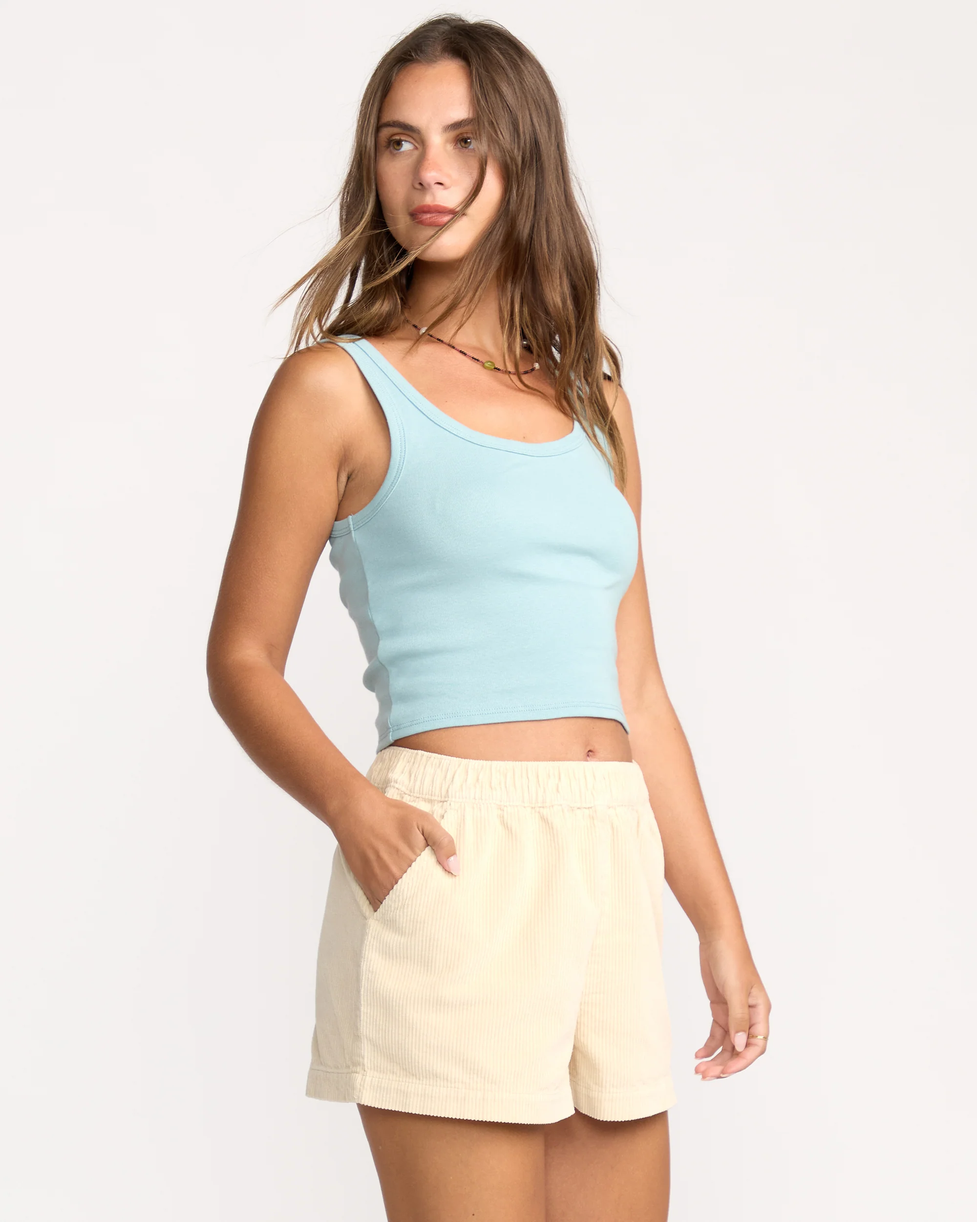 Goddess Knit Tank - Blue Fog - Image 4