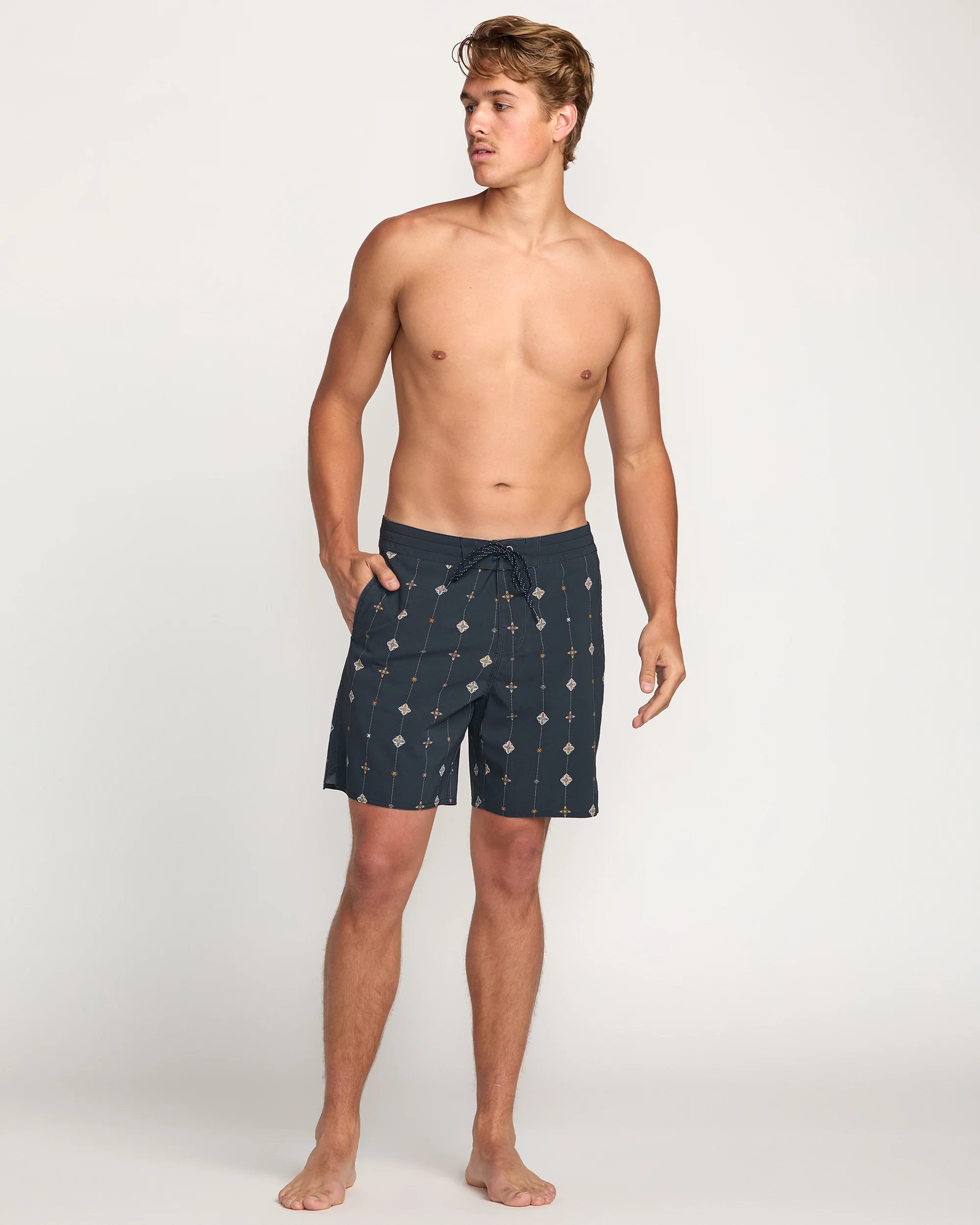 Good Times Lo Tide 18" Boardshorts - Navy - Image 6