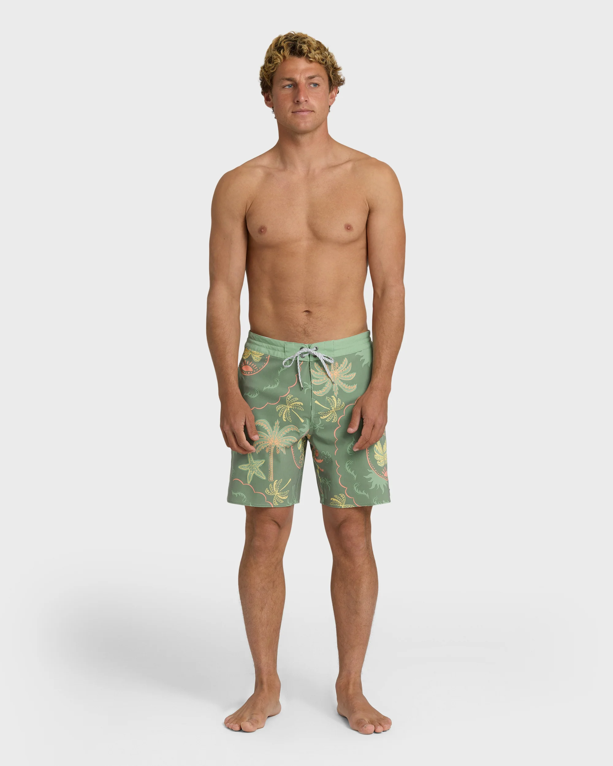 Good Times Lo Tide 18" Boardshorts - Sea Spray Multi - Sea Spray - Image 4
