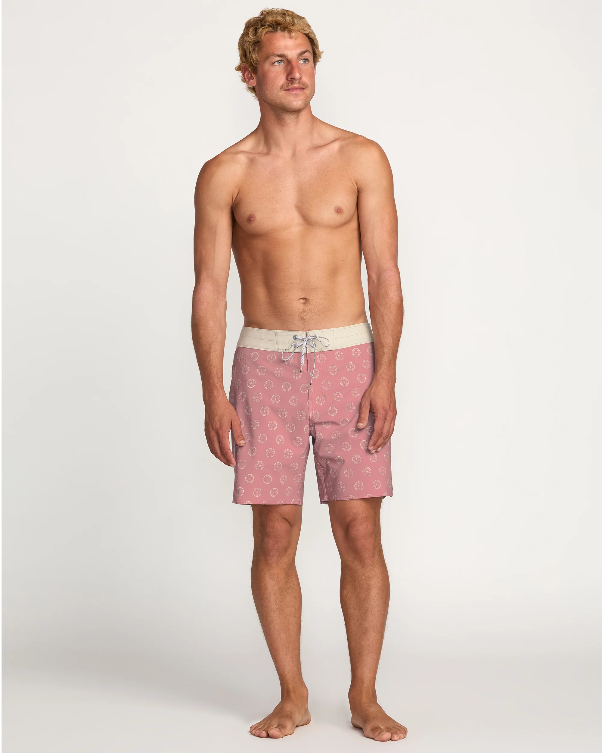 Good Times Pro Performance 18" Boardshorts - Dusty Rose - Image 6